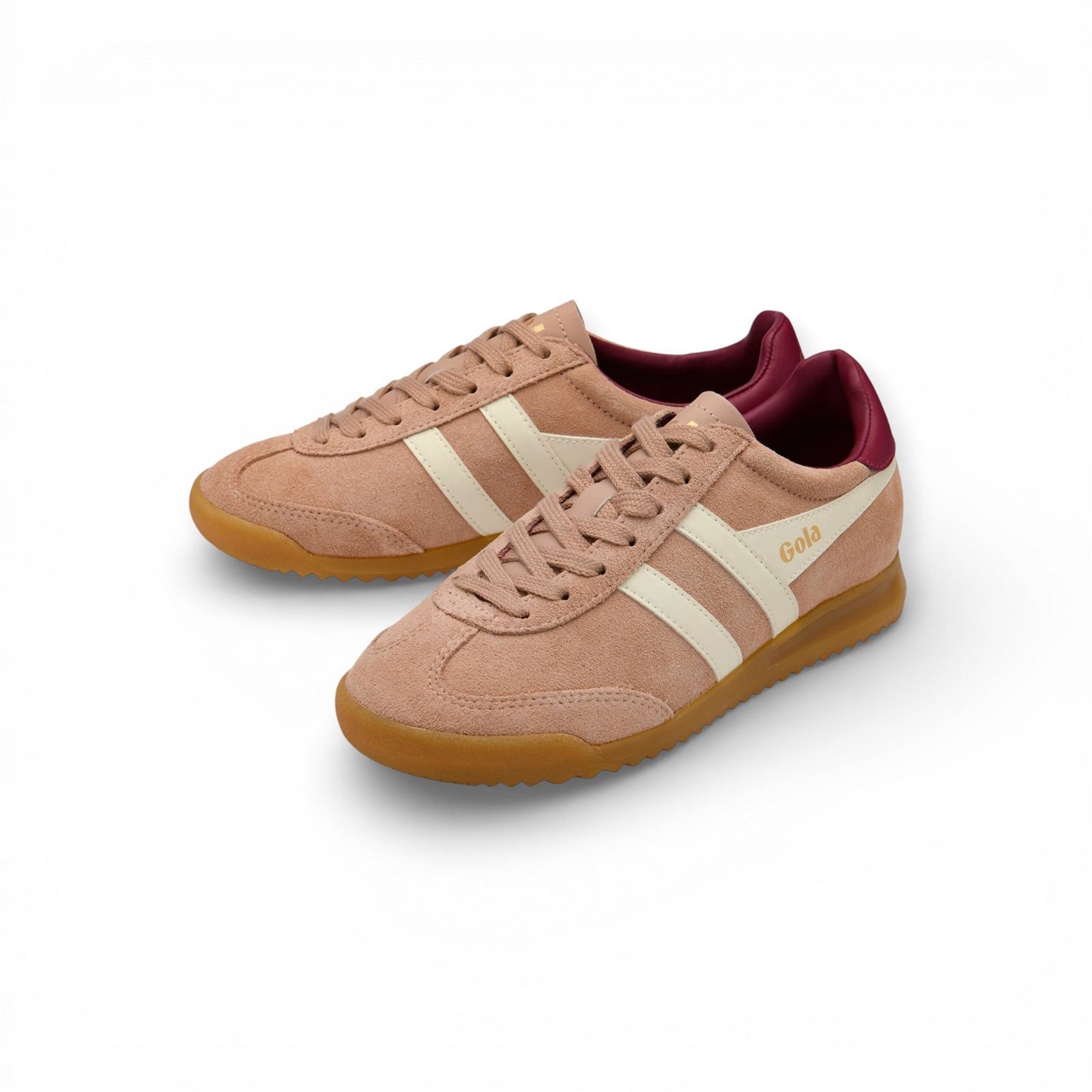 Gola Torpedo (Wildleder) 2026 camelbraun/offwhite/rot Damen Sneaker