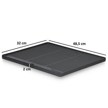 BBQ-Toro Grillplatte Gusseisen, 48,5 x 32 cm, BBQ Plancha pre-seasoned, Grillpfanne