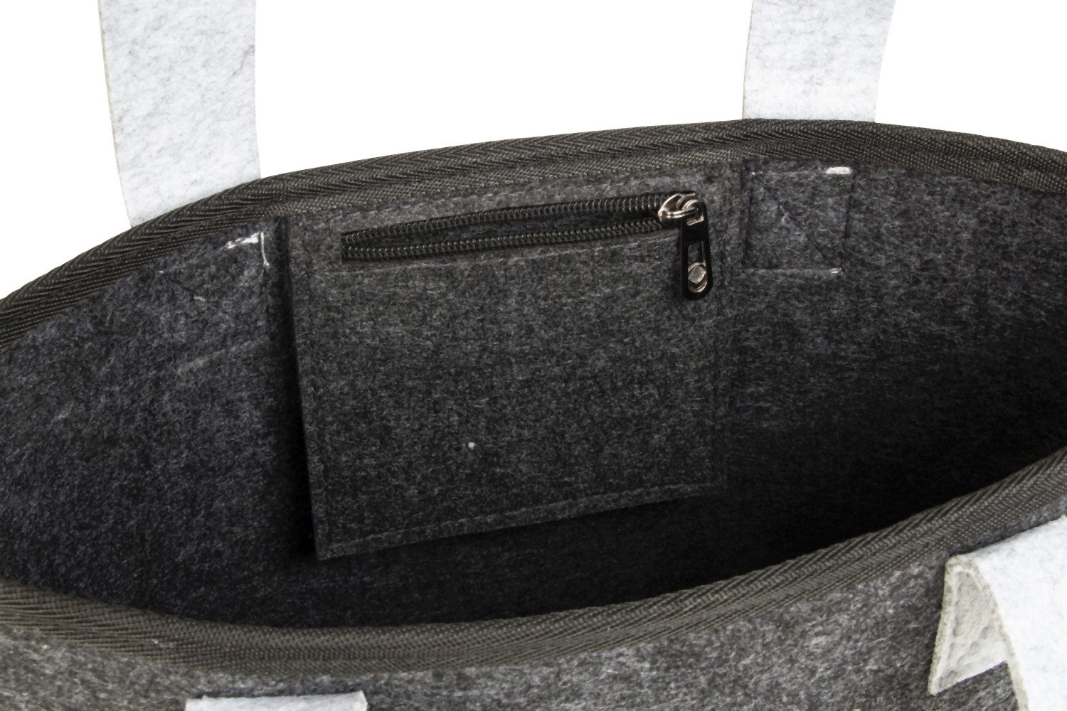 MF Shopper 2er Set Filz-Taschen Lieblings-Begleiter in Hellgrau und Schwarz günstig online kaufen