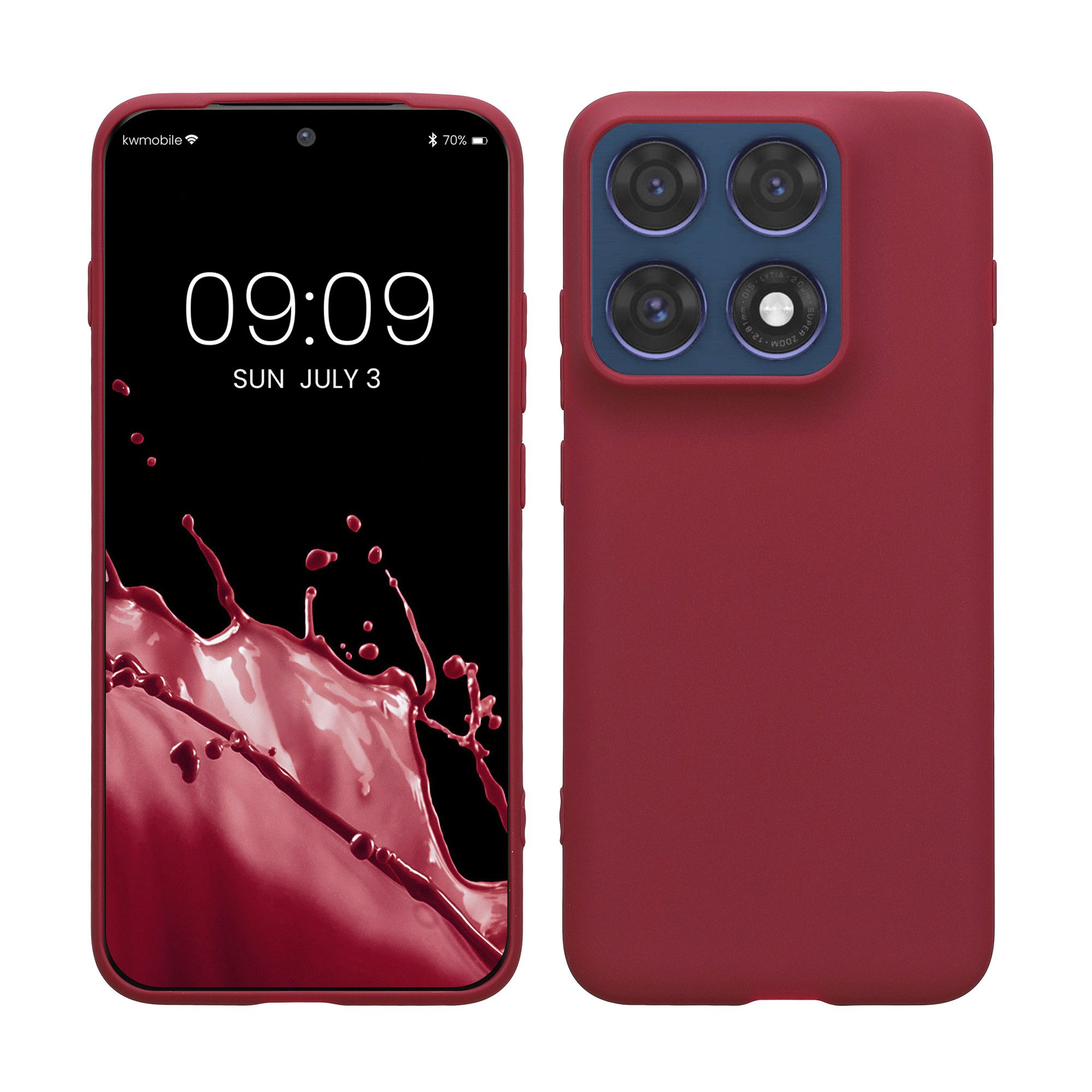 kwmobile Smartphone-Hülle Hülle für Motorola Edge 70 Pro, Hülle Silikon - Soft Handyhülle - Handy Case Cover