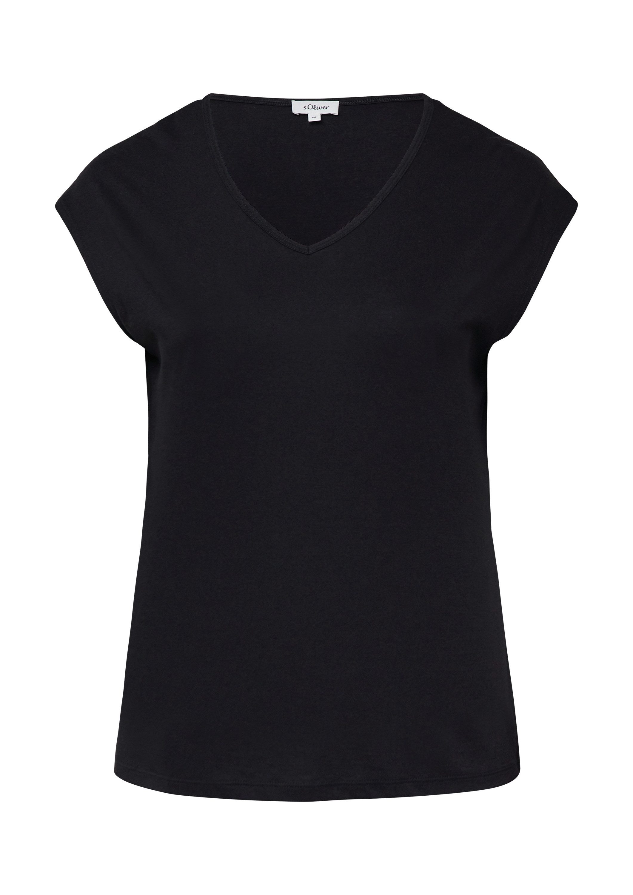 s.Oliver Kurzarmshirt T-Shirt T-Shirt mit V-Ausschnitt günstig online kaufen