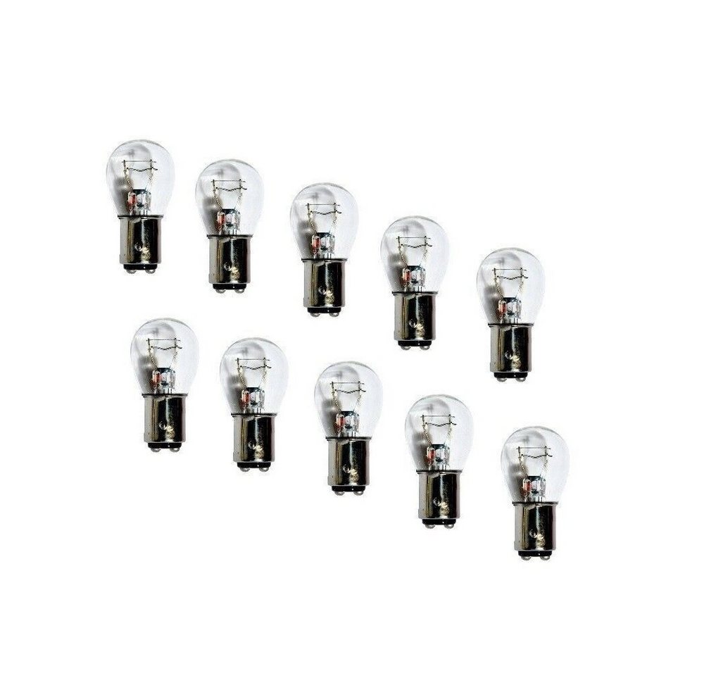 Kummert Business KFZ-Ersatzleuchte 10x Glühlampe P21/5W BAY15d 12V Bremslicht, BAY15D, 10 St.
