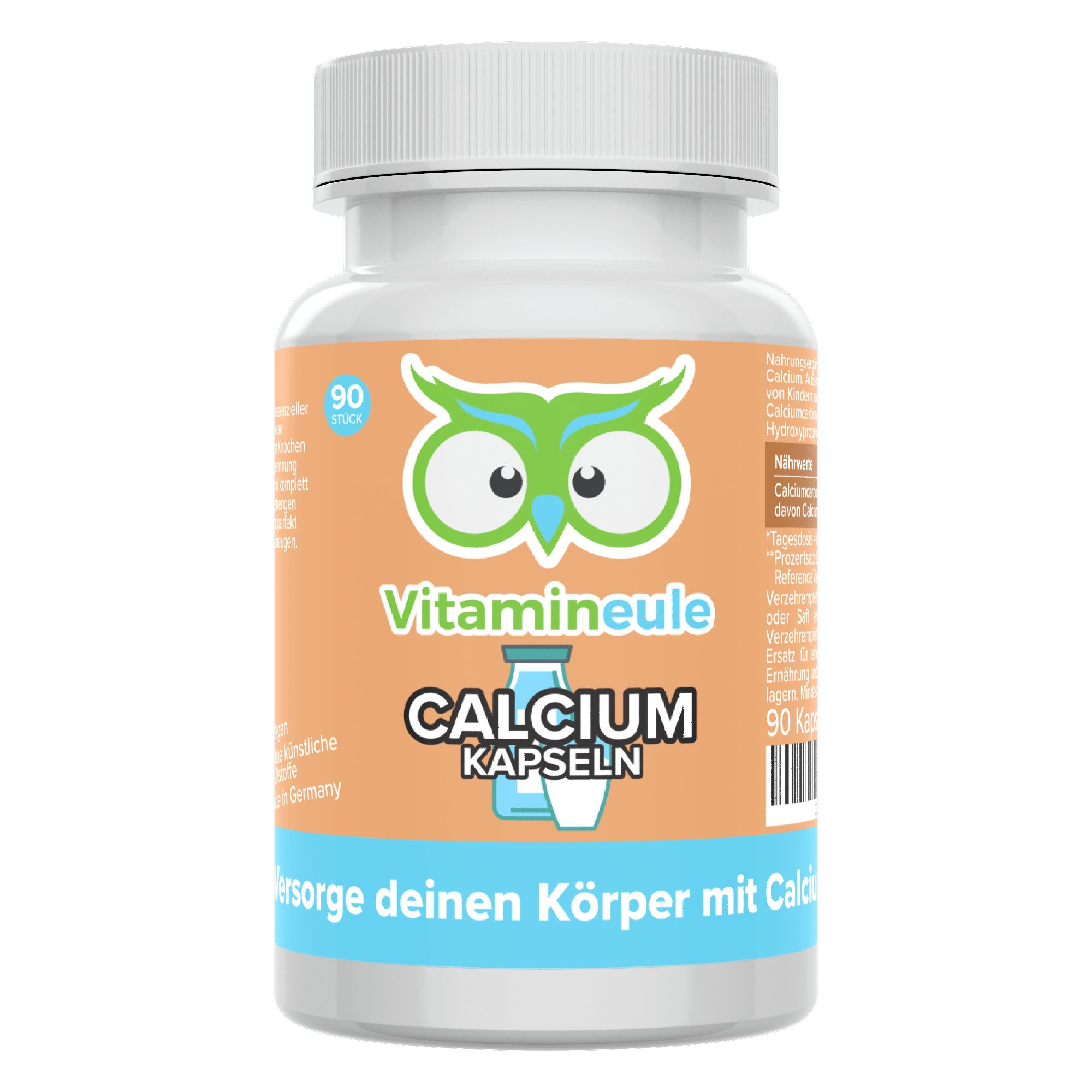Calcium Kapseln - 120 mg aus Calciumcarbonat - Kapsel