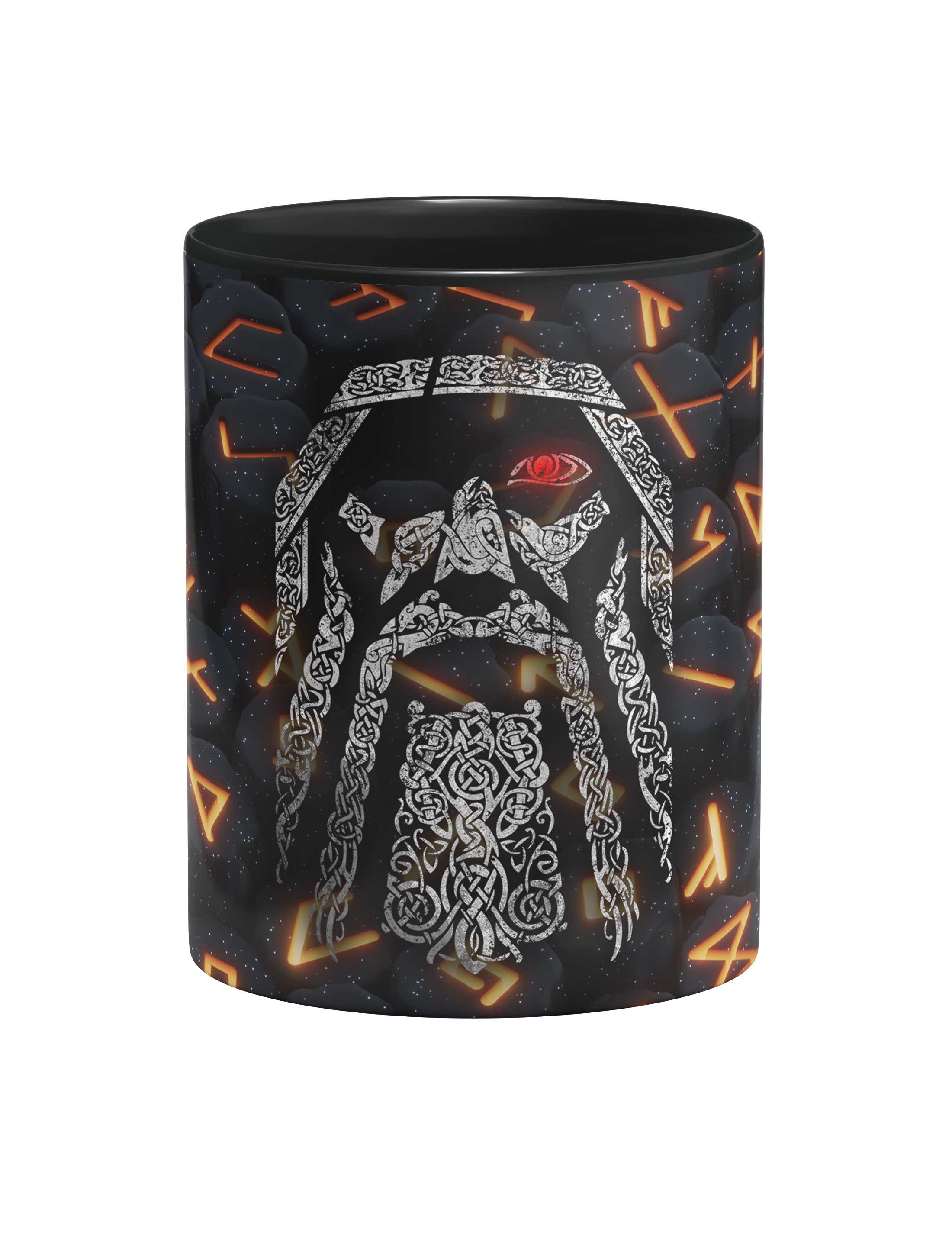 Urban Backwoods Tasse Odhin IV Kaffeetasse Wölfe Odin Wolves Paganism Newpaganism Thor, 1-tlg., Keramik, Wikinger Loki Vikings