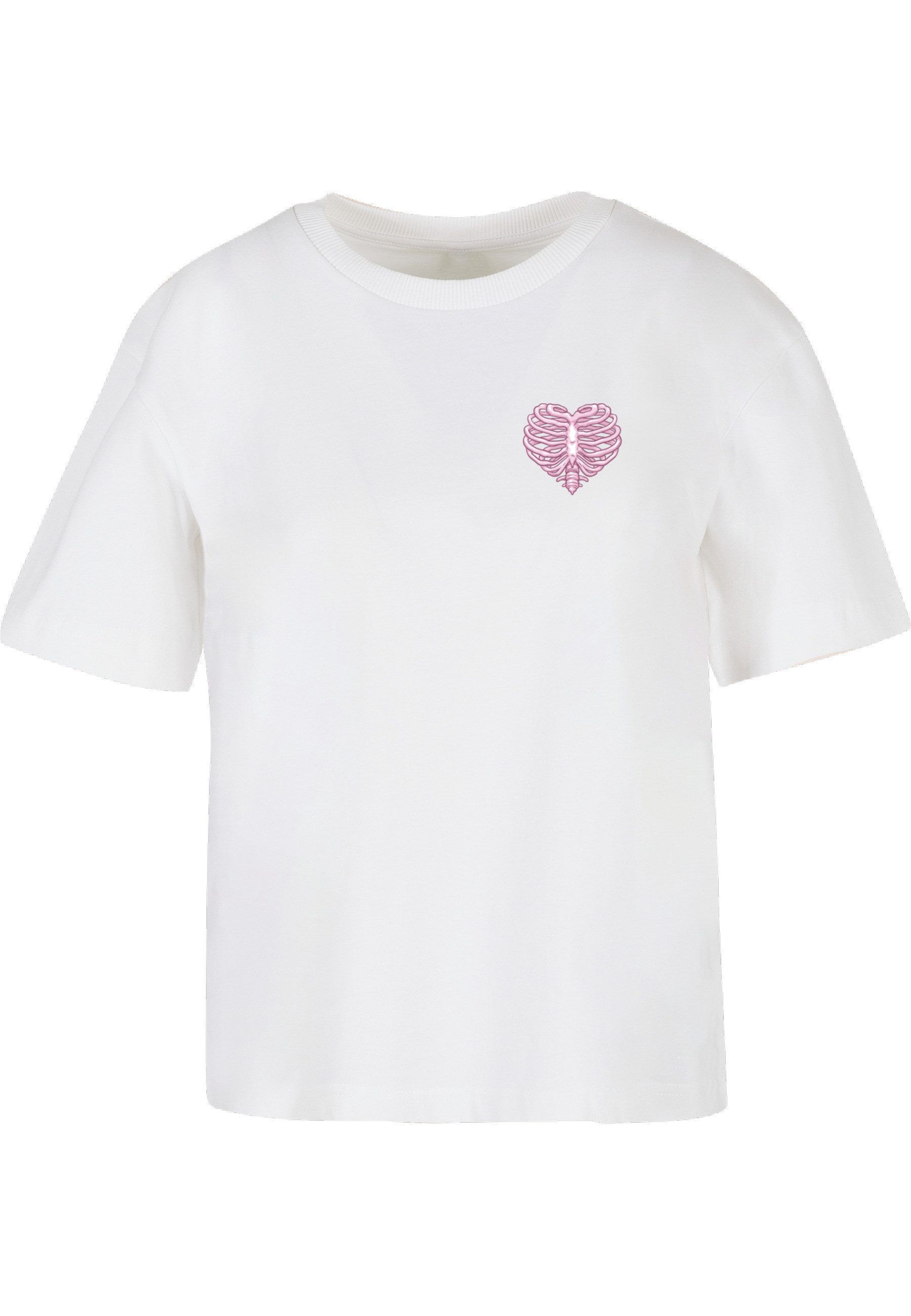 T-Shirt Miss Tee Damen Heart Cage Rose Tee
