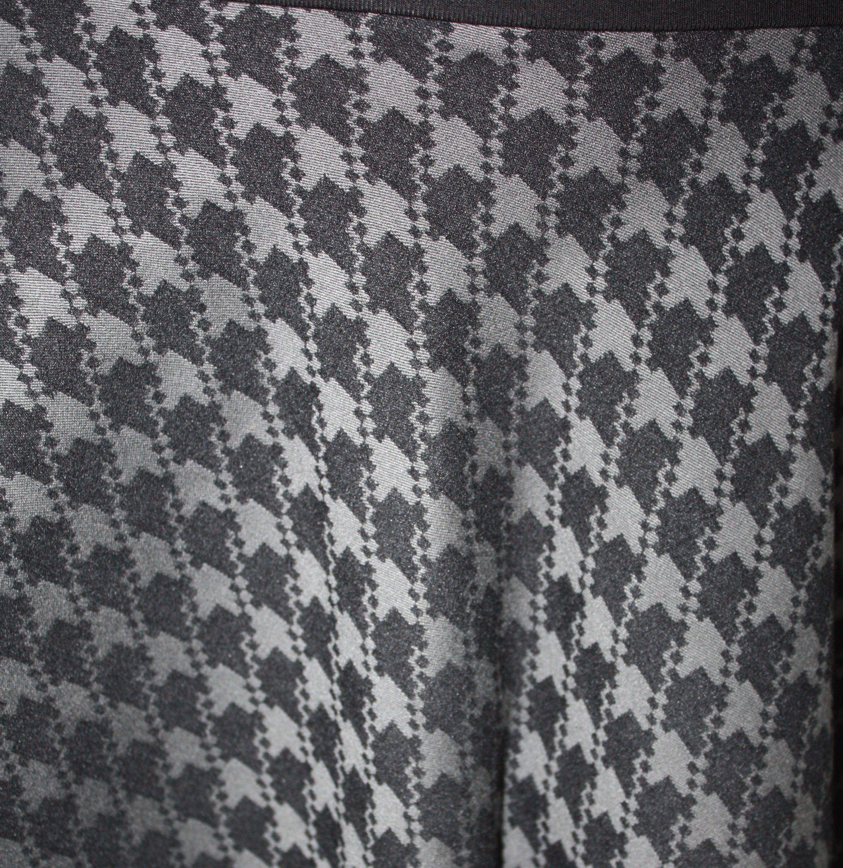 design Schwarz Twillstretch Bund Grau 56cm Asymmetrisch elastischer A-Linien-Rock dunkle
