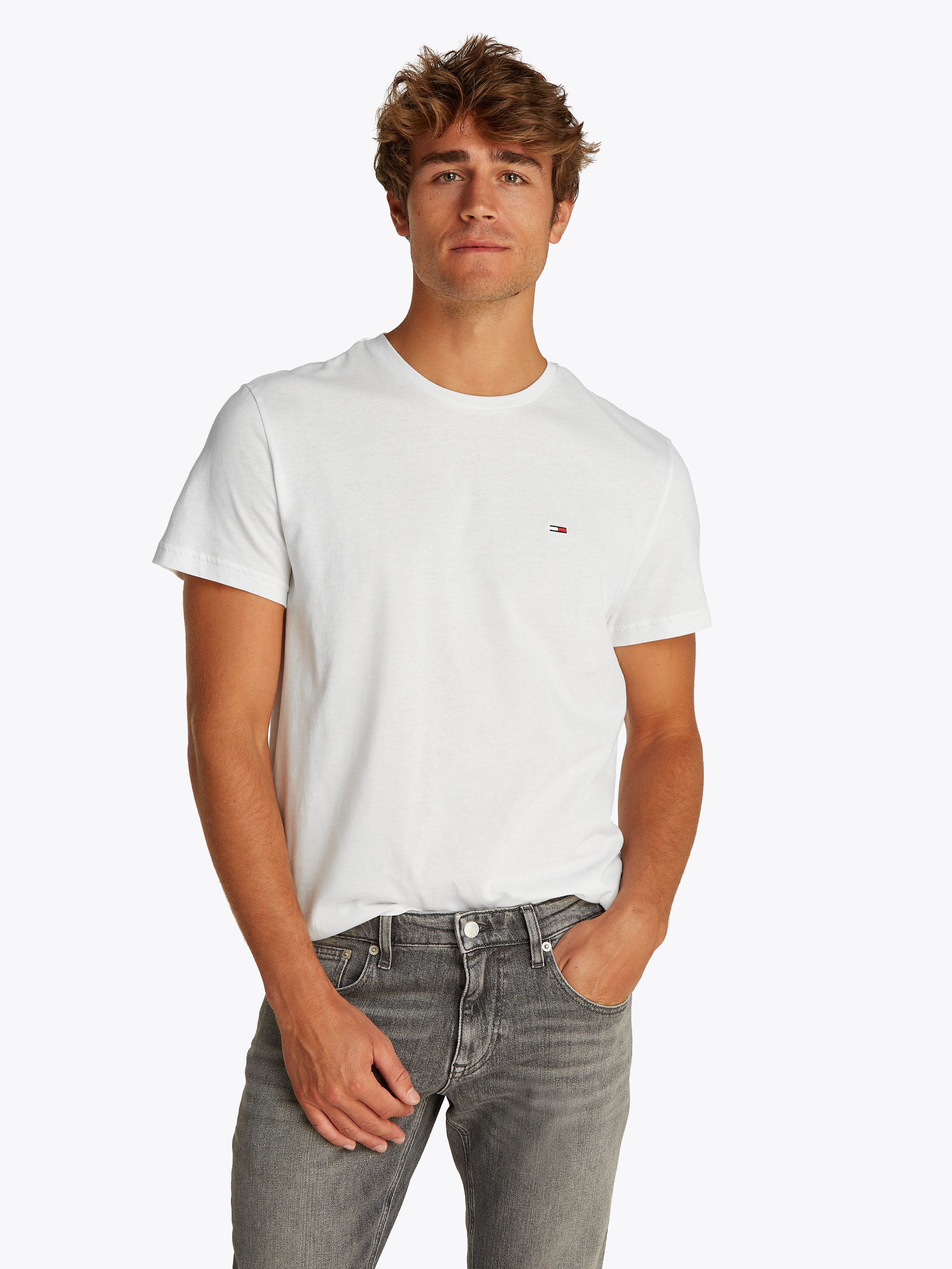 Tommy Jeans Kurzarmshirt TJM SLIM 2PACK MIX TEE EXT (Packung, 2er-Pack) Mit günstig online kaufen