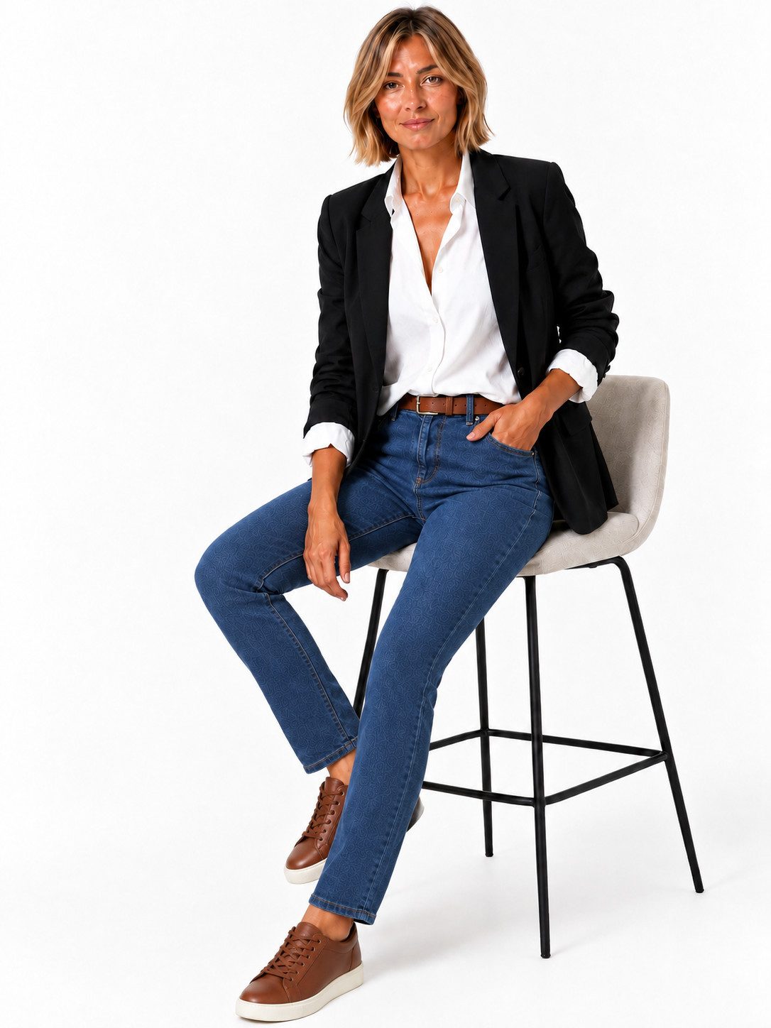 STARK DIE HOSE 5-Pocket-Jeans Style TWIGGY Damen SKINNY-Jeans, schmalem Beinverlauf, Dehnbund Eine gelungene Weiterentwicklung des beliebten ZERRES-Vorgängers