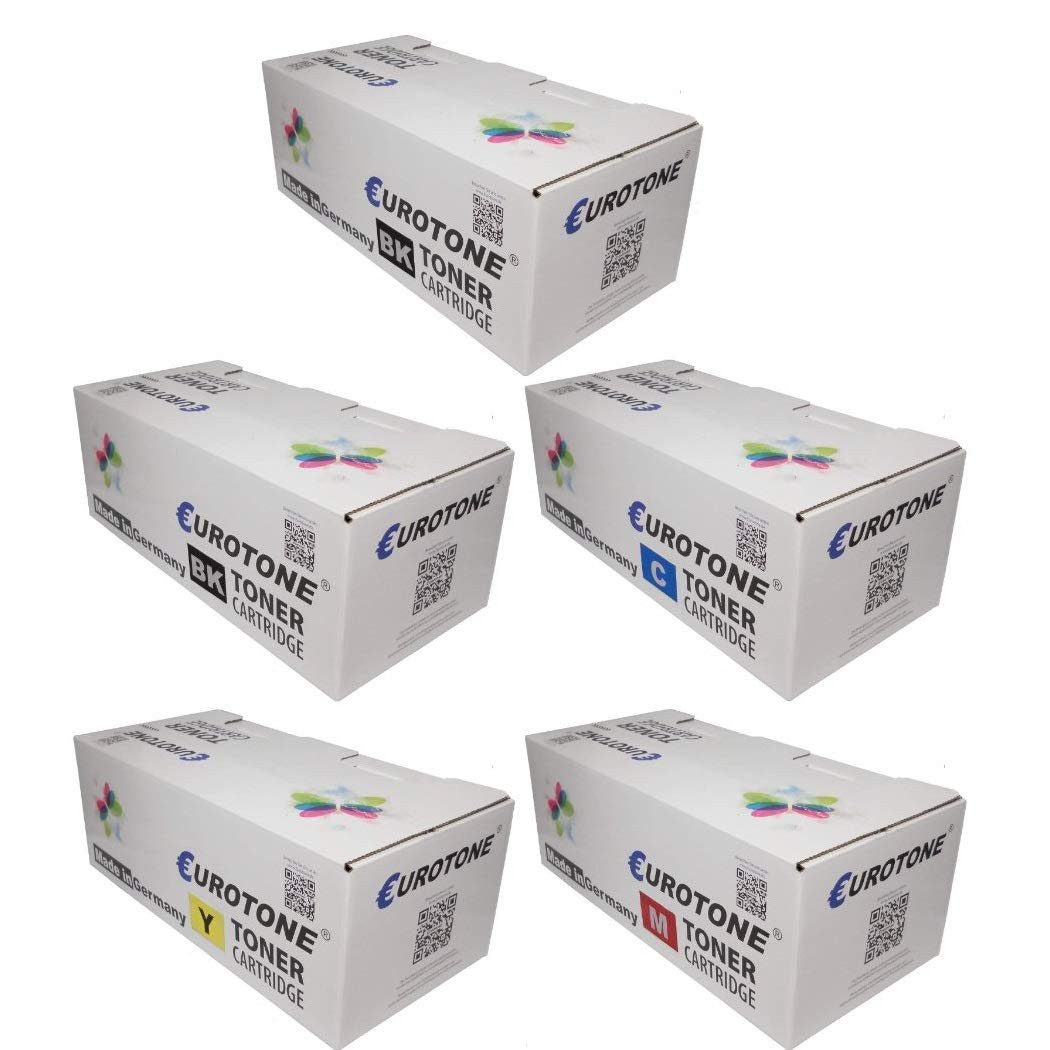 Eurotone Tonerkartusche 5X Eurotone Toner für Ricoh MP C 2500 e 1 ersetzt DT3000 DT3000BLK -…, (Multipack, 5-St., 5-teiliges Set), Kompatibel, sofort einsatzbereit
