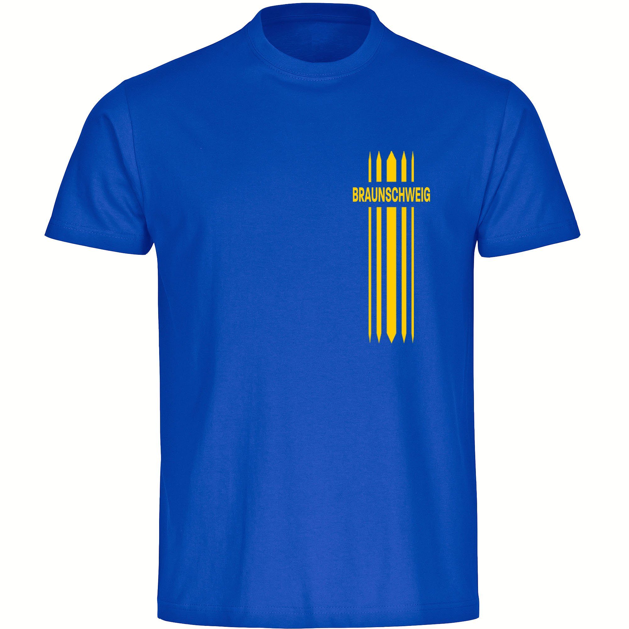 multifanshop T-Shirt Herren Braunschweig - Streifen - Männer