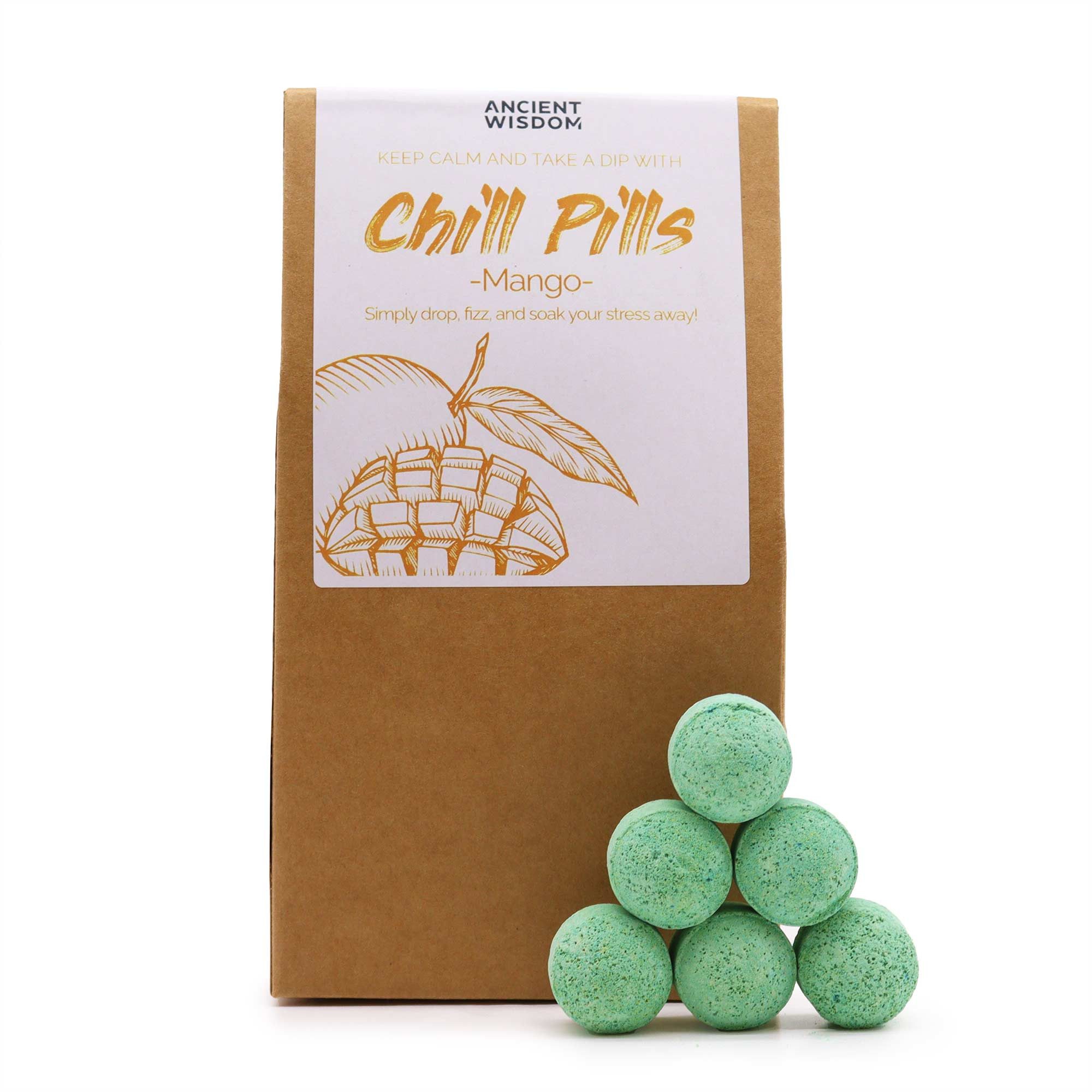 Bali-Homedecor Seifenschale Chill Pills-Geschenkpackung 350g - Mango