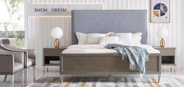 JVmoebel Schlafzimmer-Set, Bett 2x Nachttisch 3 tlg. Schlafzimmer Set Design Modern Luxus Betten