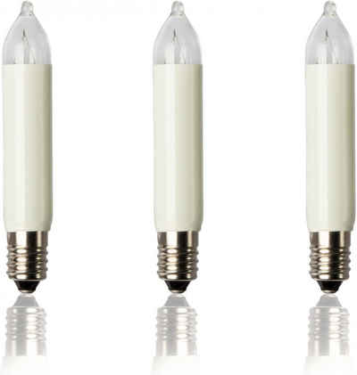 Hellum LED-Leuchtmittel Hellum 3 x Kleinschaftkerze E10 34V 3W
