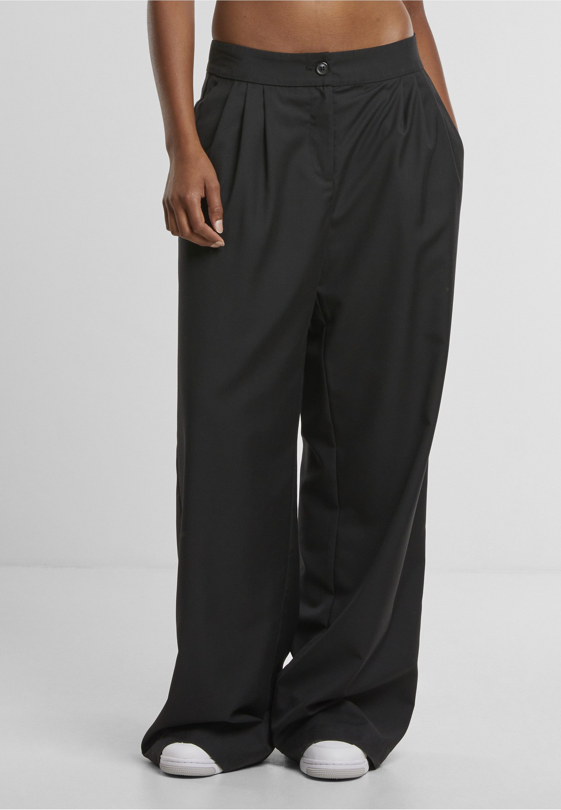 URBAN CLASSICS Stoffhose Urban Classics Ladies Wide Leg Pants (1-tlg)