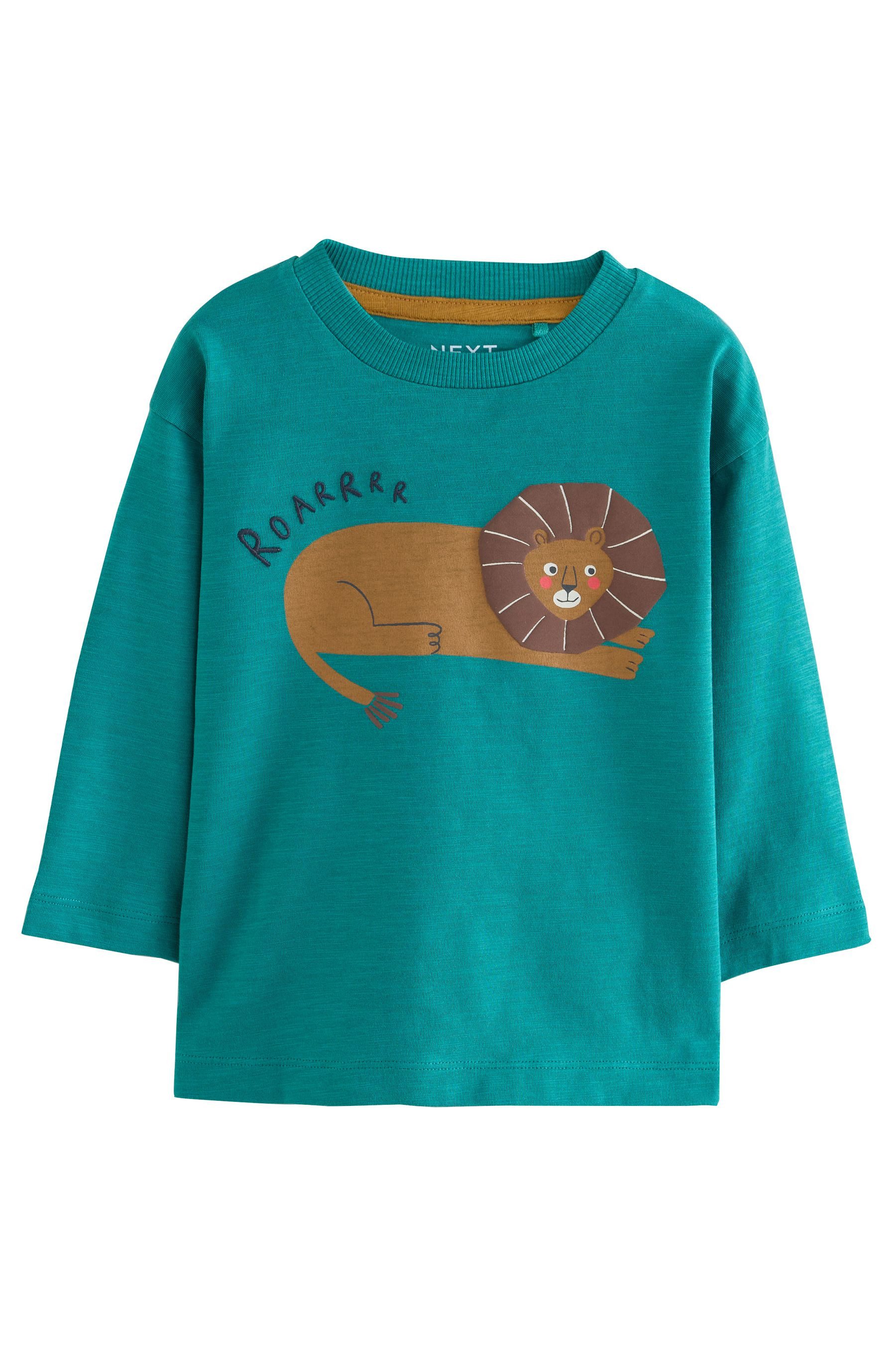 Next Langarmshirt 3er-Pack Langarmshirts mit Grafik (3-tlg) – Bild 5 von 5