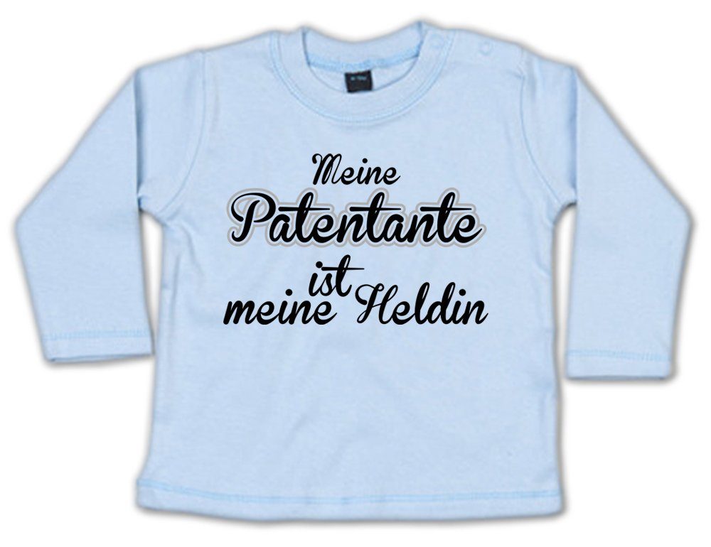 Ggraphics Longsleeve Meine Patentante ist meine Heldin Baby Sweater