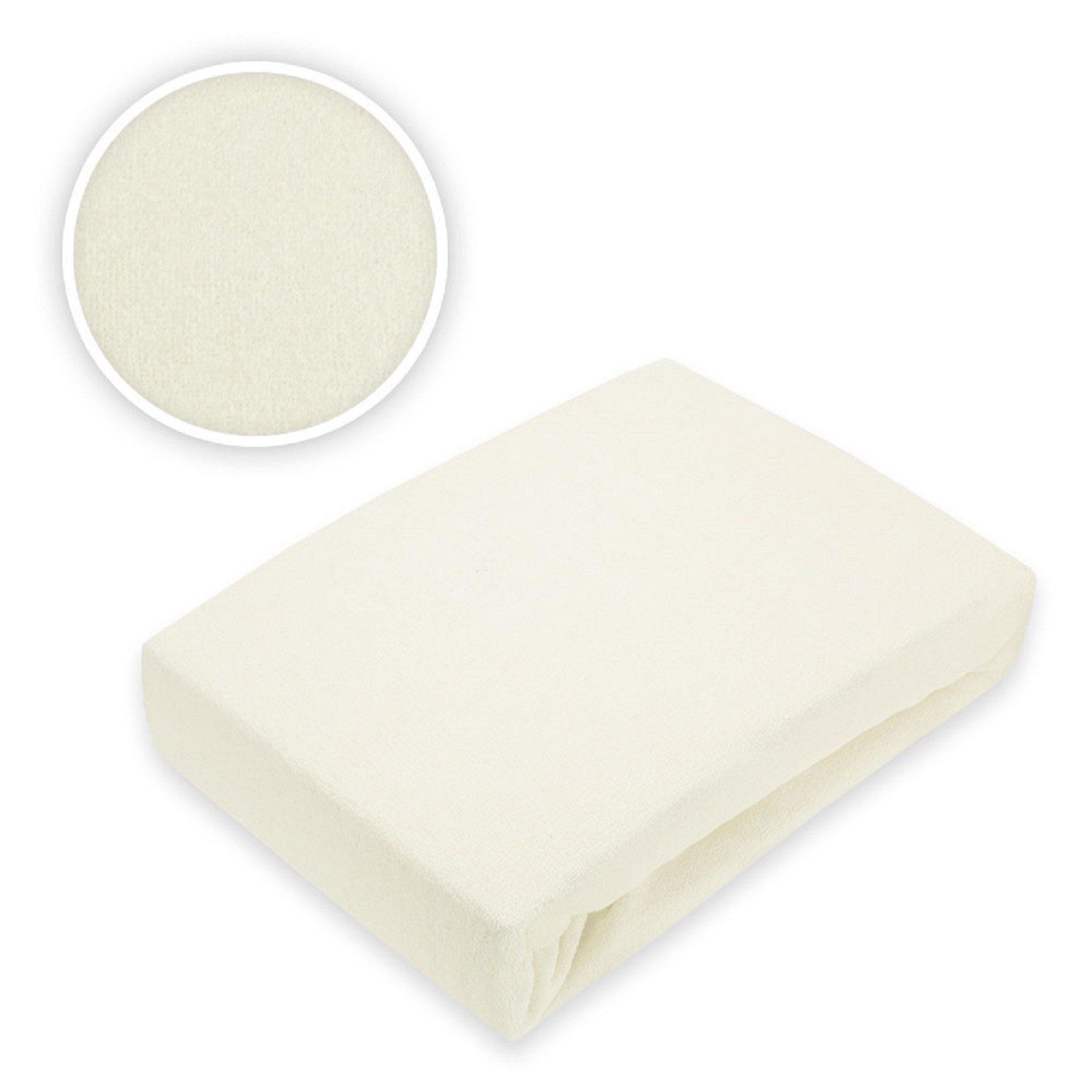 EXKLUSIV HEIMTEXTIL Spannbettlaken Frottee Spannbettlaken Rundumgummizug Marke, Frottee, Gummizug: rundum, (1 Stück), mit Rundumgummizug – Bild 2 von 5