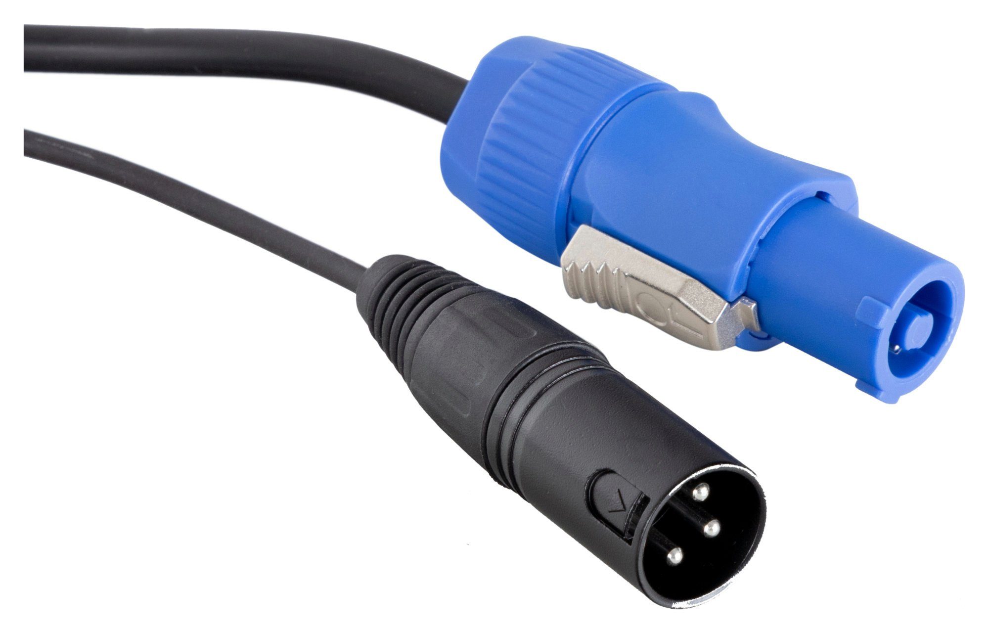 Pronomic Stage PPX Hybridkabel Powerplug Audio-Kabel, Powercon, XLR (250 cm), Kombi-Kabel für Stromversorgung und Audiosignal