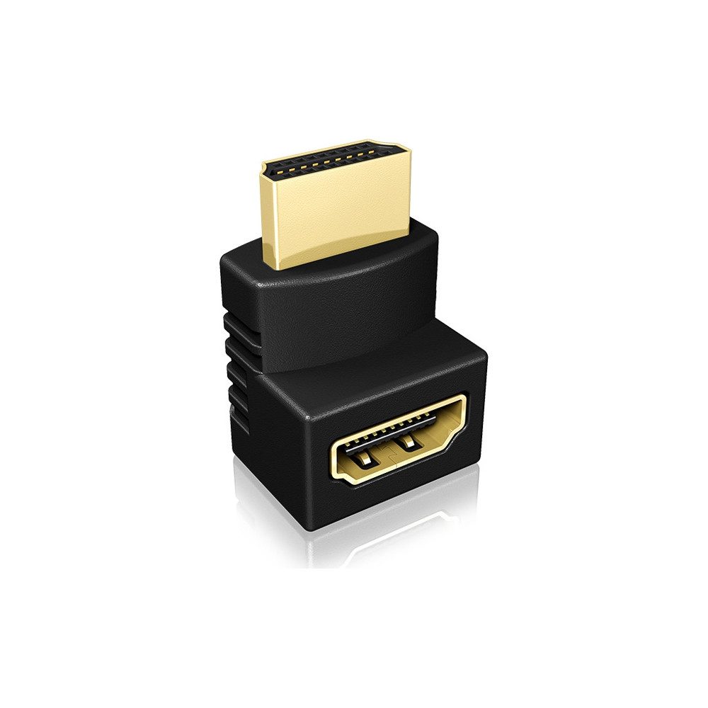ICY BOX IB-CB009-1 2x HDMI Winkeladapter für Geräte. HDMI-Adapter