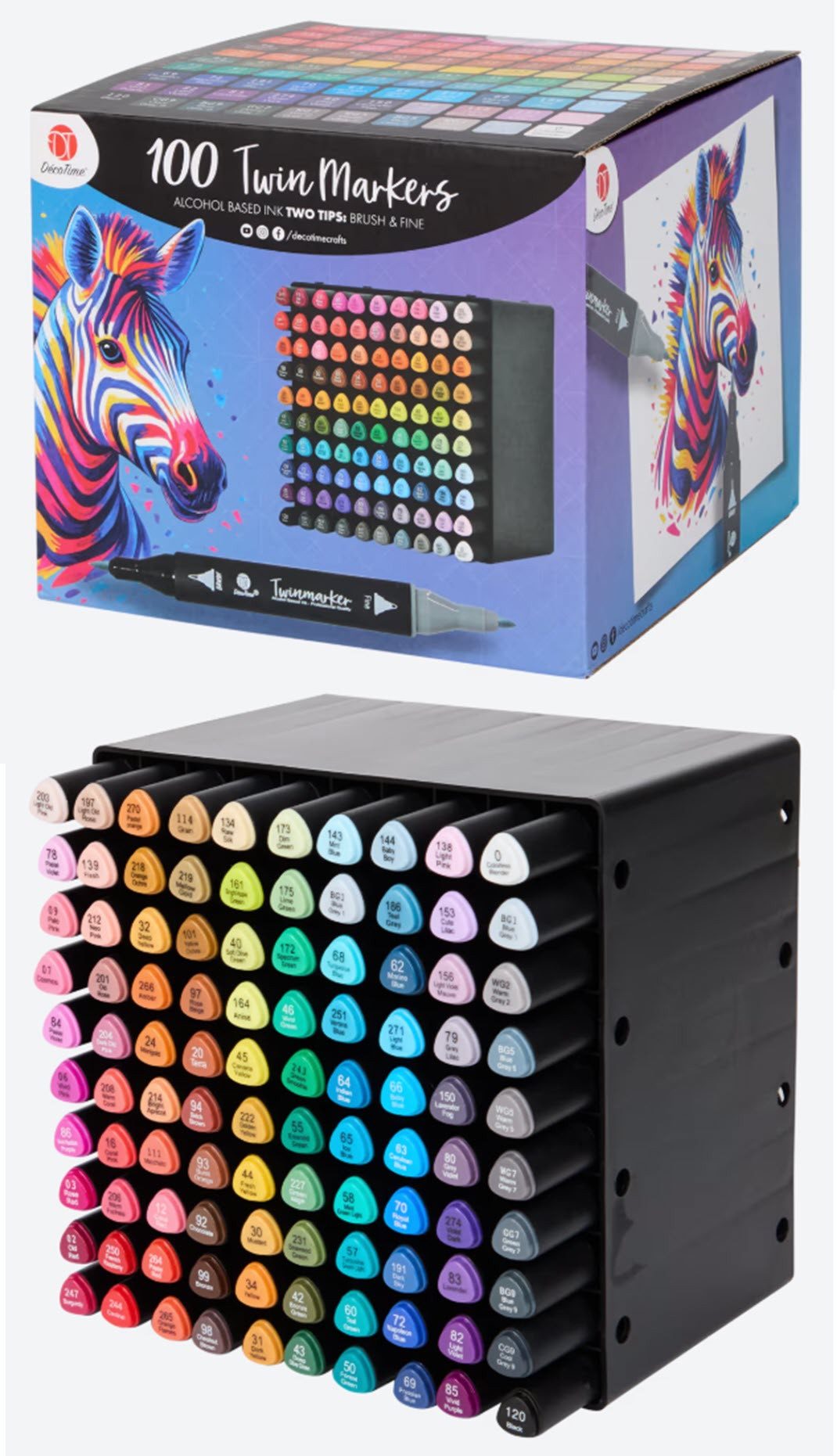 Spectrum Marker Decotime Twinmarker 100 Stück in Box, (100-tlg)