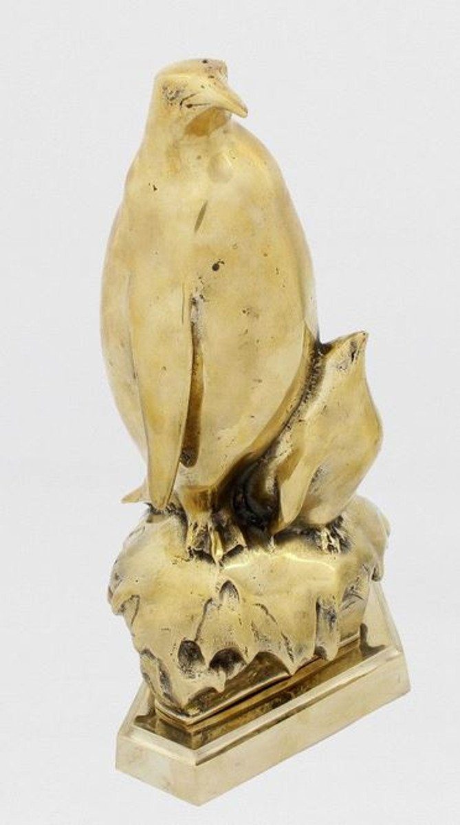 Bronze Mutter x - Luxus H. Deko 22 Casa Kind cm Deko 33 15 Gold Deko Pinguin Bronze Luxus Padrino Skulptur - x Accessoires Figur - mit Figur Dekofigur