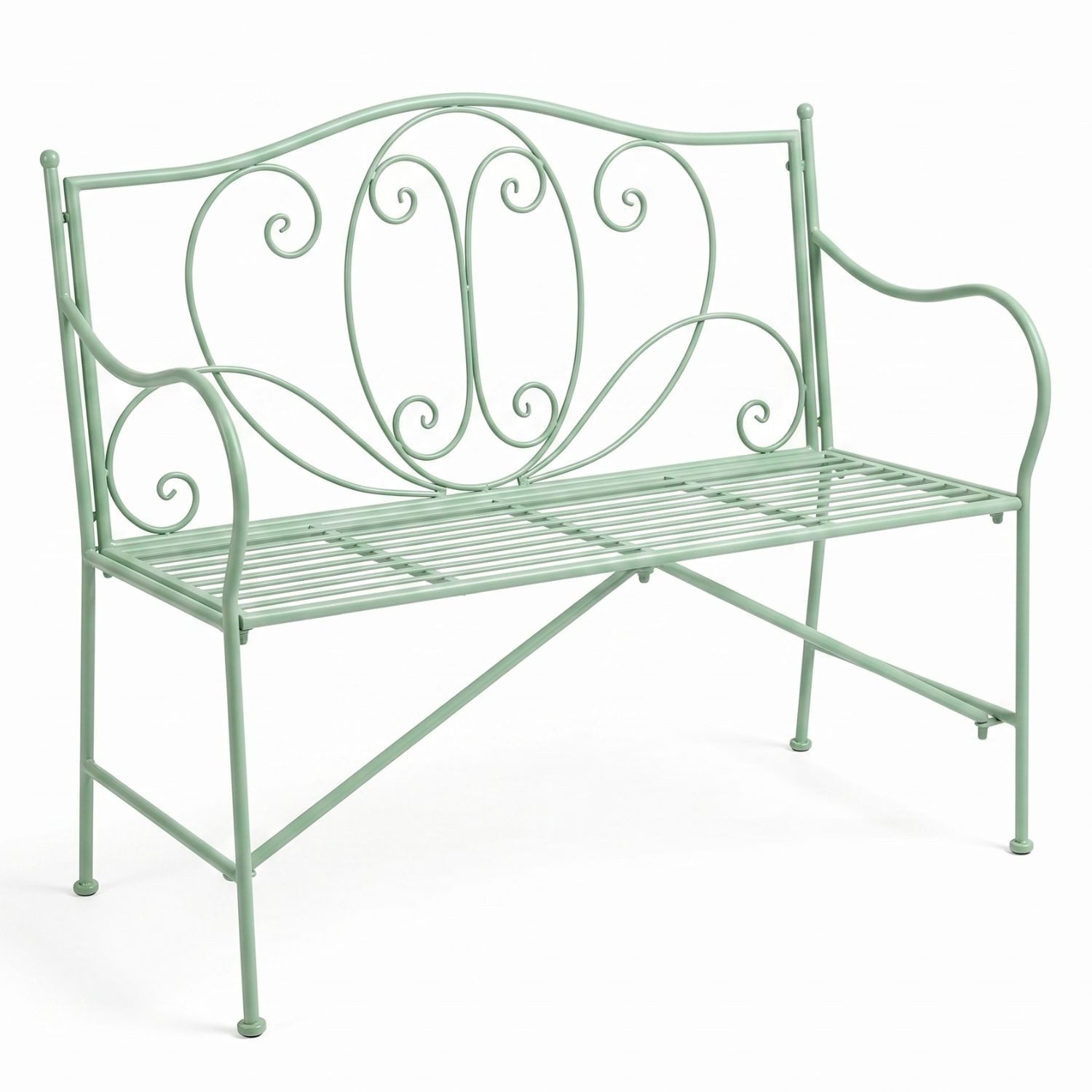 Kamelio Gartenbank Gartenbank Metall Wetterfest Sitzbank Metallbank Outdoor Balkon Bank