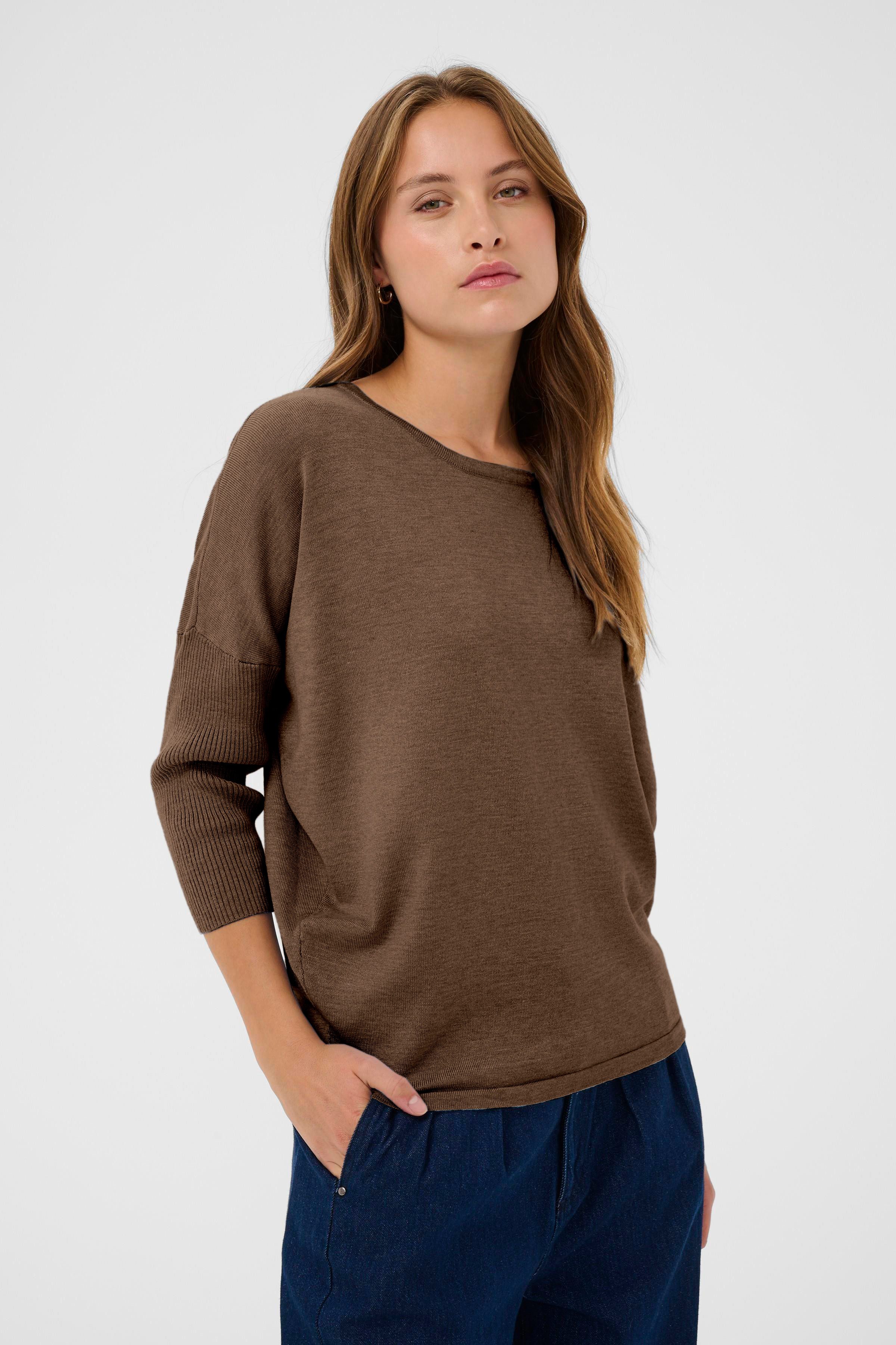 Saint Tropez Rundhalspullover A2561, MilaSZ R-Neck Viskosemischung, Casual fit