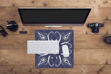 MuchoWow Gaming Mauspad Gestaltung - Mandala - Bohème (1-St), Mousepad mit Rutschfester Unterseite, Gaming, 40x40 cm, XXL, Großes