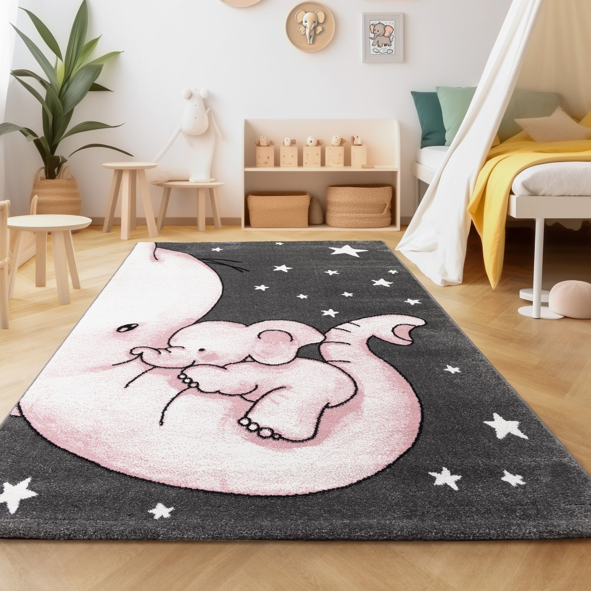 SIMPEX24 Teppich Elefant Design, Läufer, Höhe: günstig online kaufen