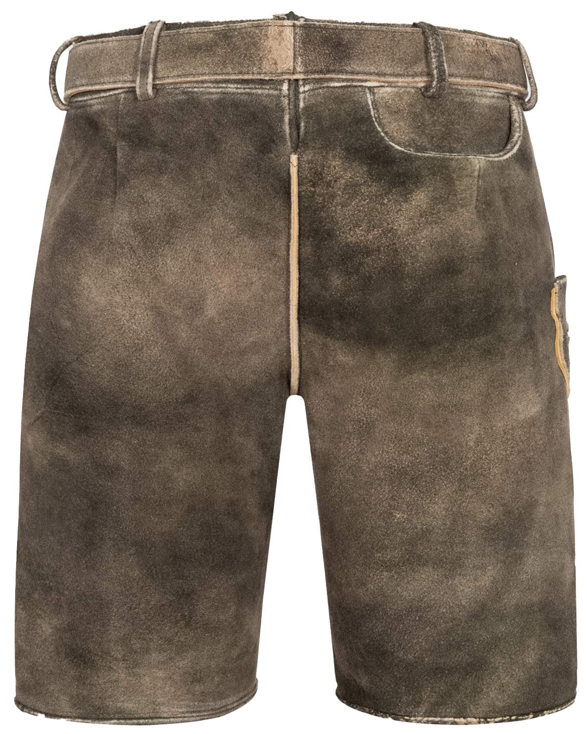 KRÜGER BUAM Trachtenlederhose Kurze Lederhose 'Elian' günstig online kaufen