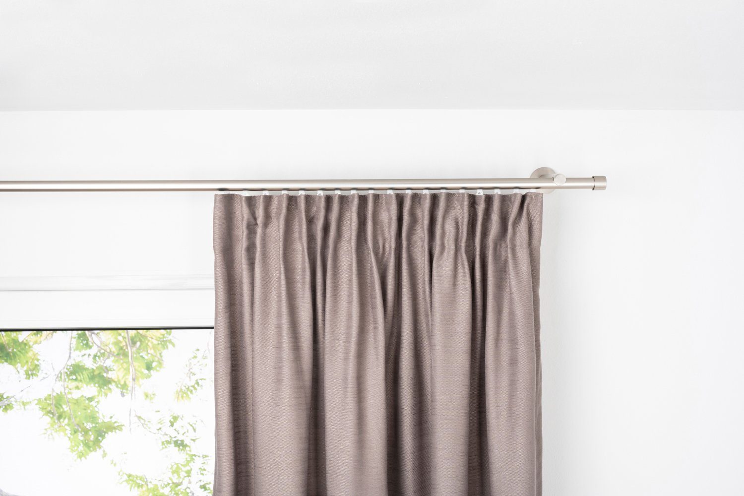 ondeco, moderner Polyester, (1 verdeckte Taupe Schlaufenschal Balance, Schlaufen 100% Vorhang St),