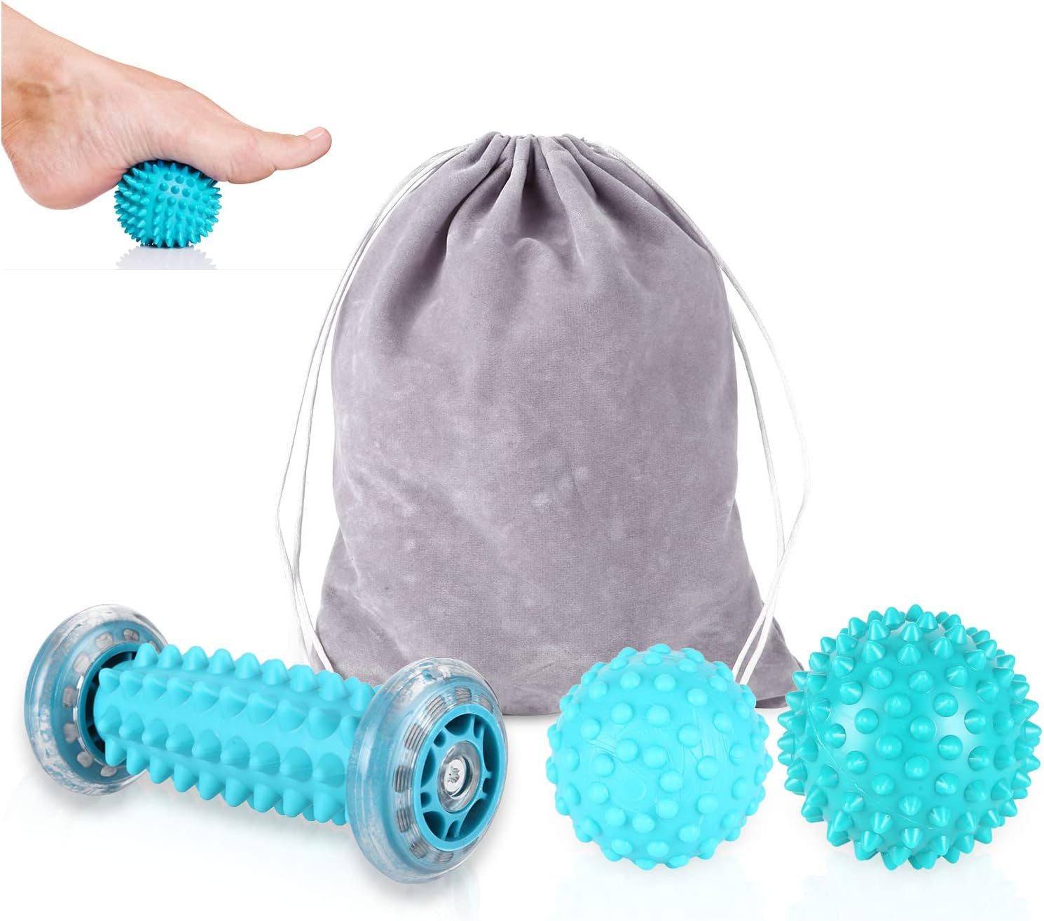 Massageball Massage Set, Fußmassage 3er Set, Fußmassagegerät