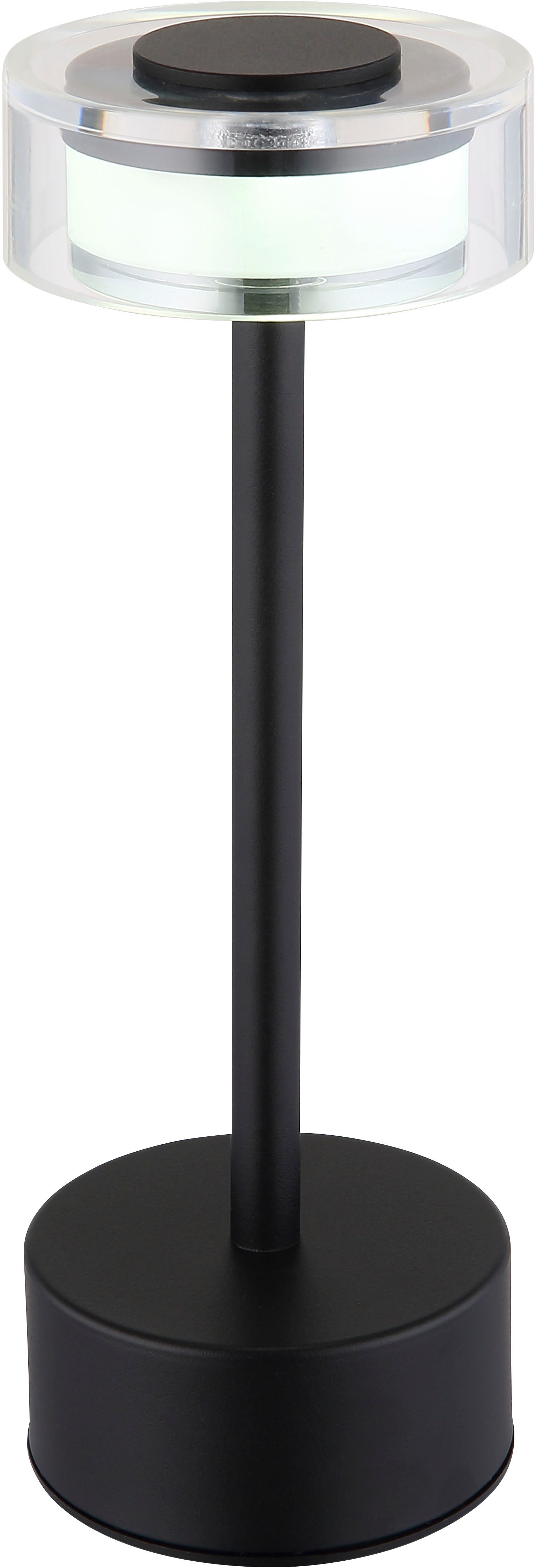 GLOBO LIGHTING LED Tischleuchte SHIRA, Dimmfunktion, mehrere Helligkeitsstufen, LED fest integriert, warmweiß - kaltweiß, Akkutischleuchte, Touchdimmer, Lichttemperaturwechsel