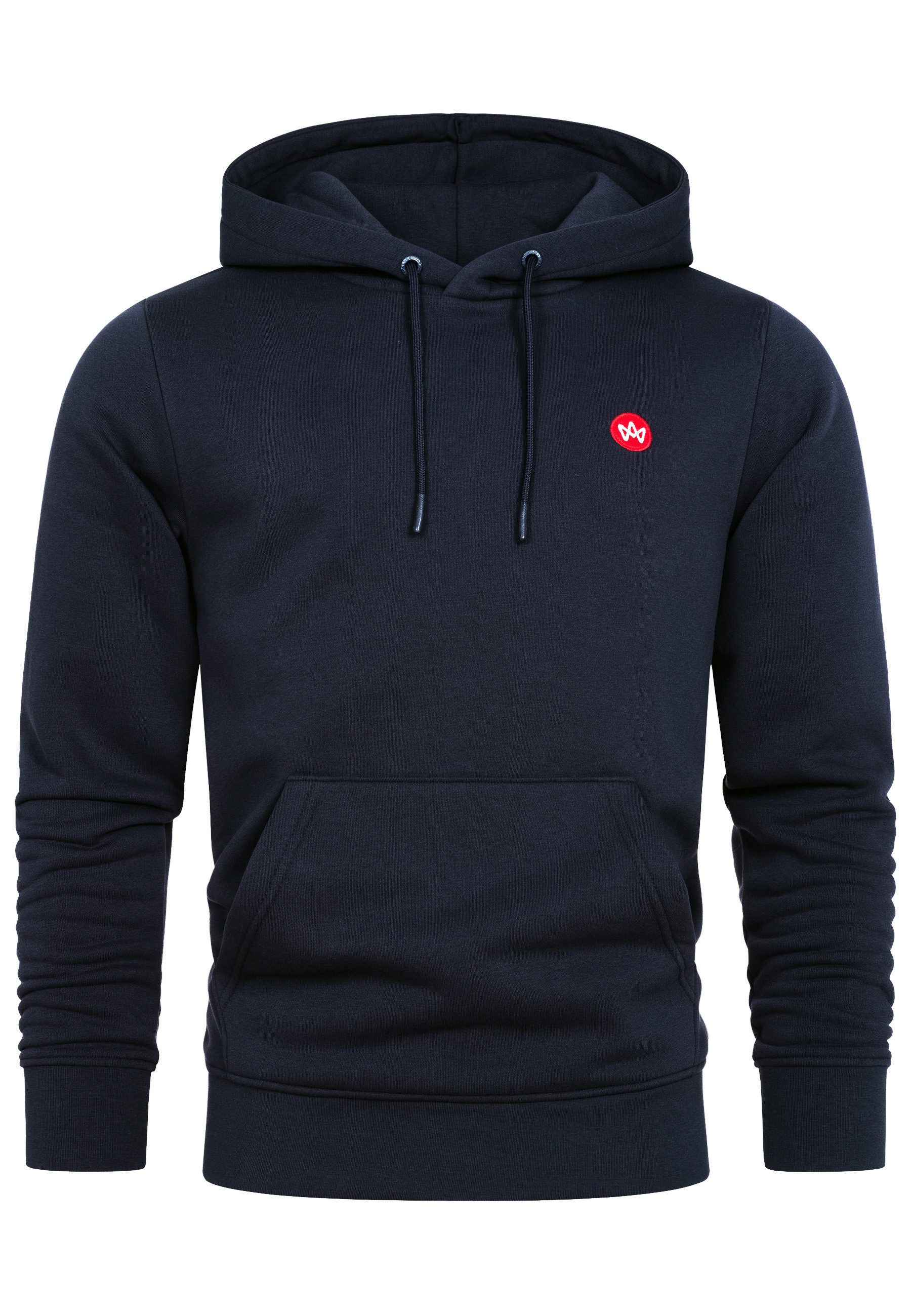 Kronstadt Hoodie Herren KSLars Sweatshirt Kapuze Herrenhoodie (Sweatshirt) Hoodie mit dezentem Logoprint auf der Brust