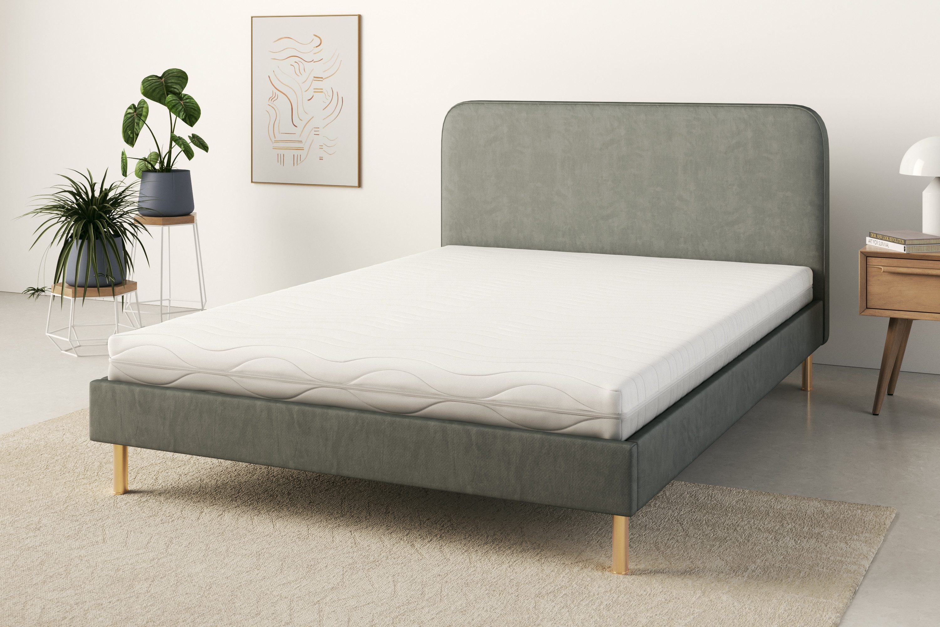 Komfortschaummatratze Fjord, 7-Zonen Matratze 90x200 cm, 140x200 cm & weitere Größen, OTTO home, 13 cm hoch, Matratze, atmungsaktiv, allergiker geeignet (für Ha – Bild 2 von 5
