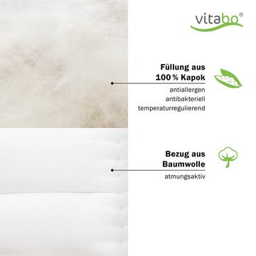 Klappmatratze Klappmatratze extrabreit, nachhaltig, Bezug Baumwolle, 140x200x8cm, Vitabo, 8 cm hoch
