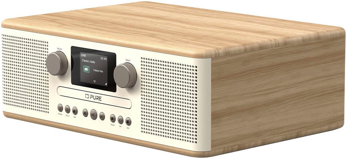 Pure Classic C-D6 Digitalradio (DAB) (Digitalradio (DAB), FM-Transmitter, UKW mit RDS, 30 W)