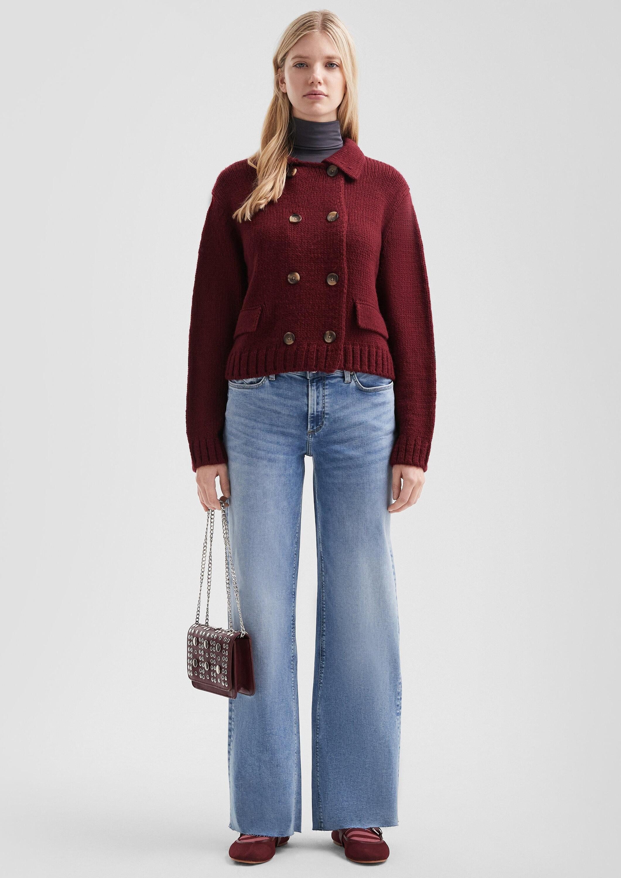 QS Weite Jeans Jeans-Hose CATIE Jeans Catie / Slim Fit / Mid Rise / Wide Le günstig online kaufen