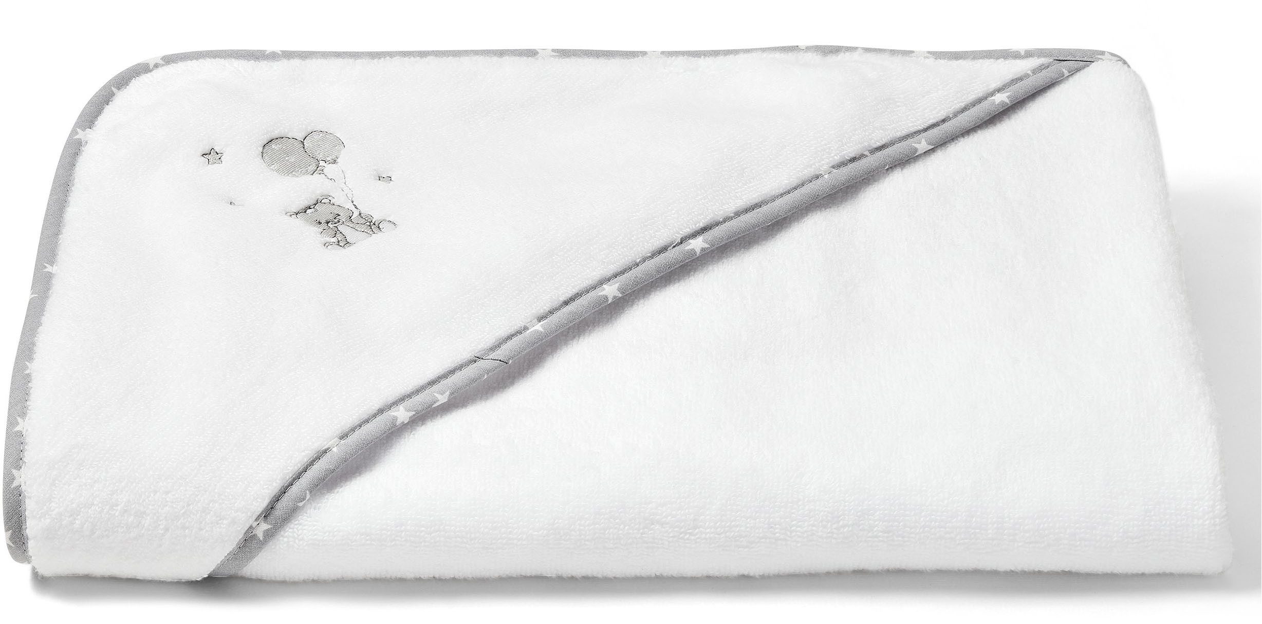 Schiesser Kapuzenhandtuch Miro aus flauschigem Baumwoll-Frottier, Frottier (Packung, 1-St), MADE IN GREEN by OEKO-TEX®