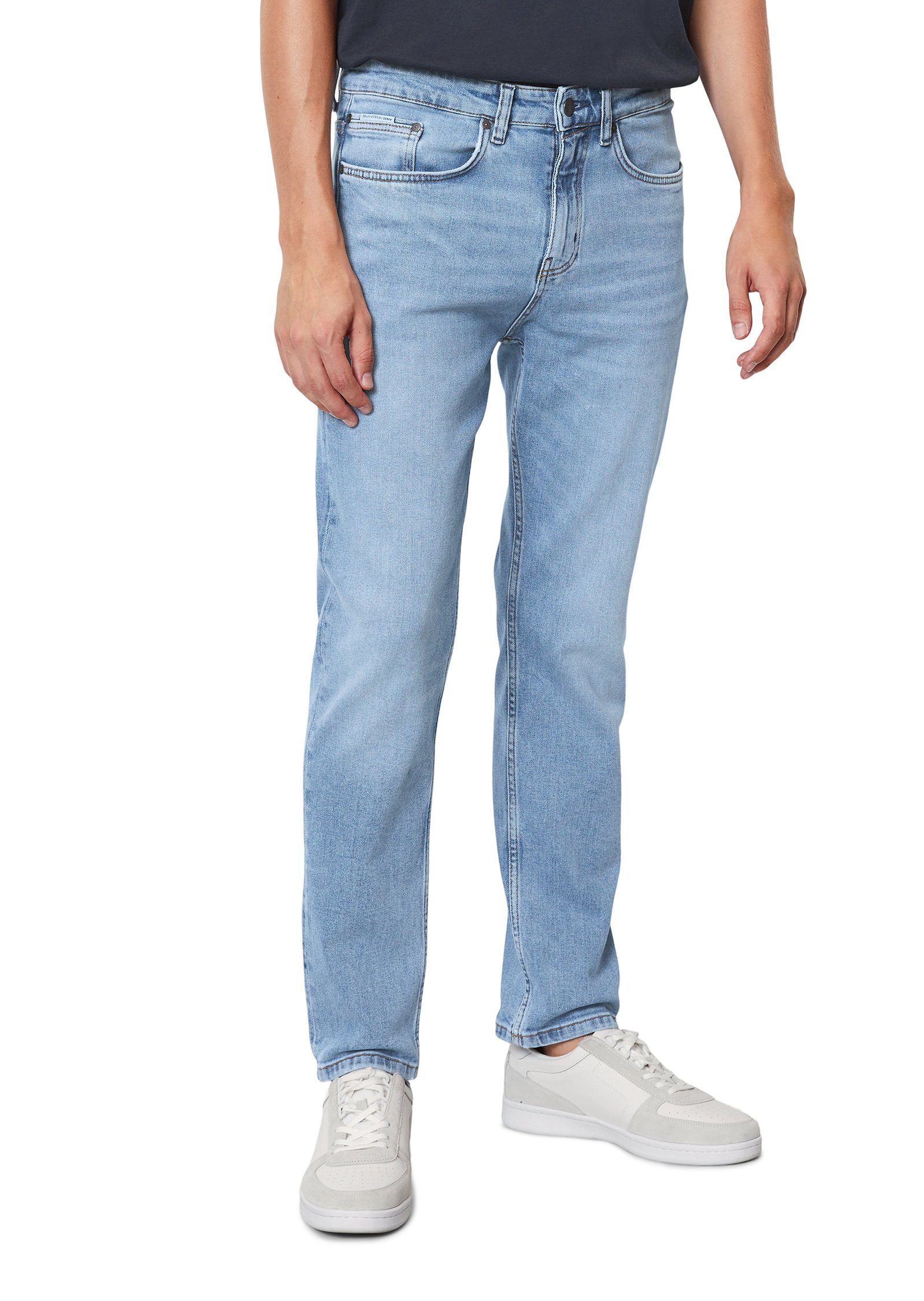 Marc O'Polo DENIM Slim-fit-Jeans aus Bio-Baumwoll-Mix blau