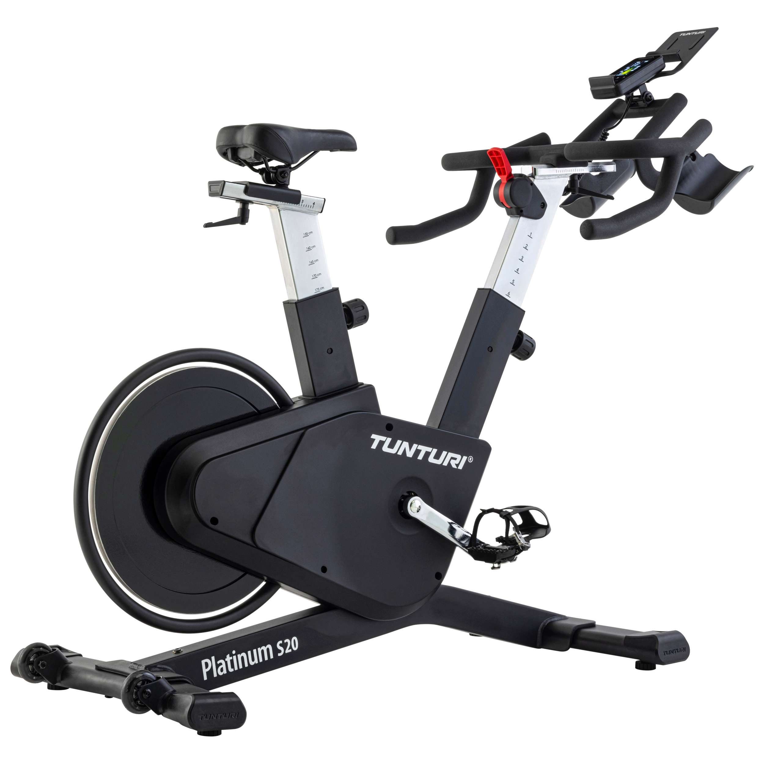 Tunturi Speedbike Sprinter Bike - Verstellbares Fitnessbike – Bluetooth - Platinum S20