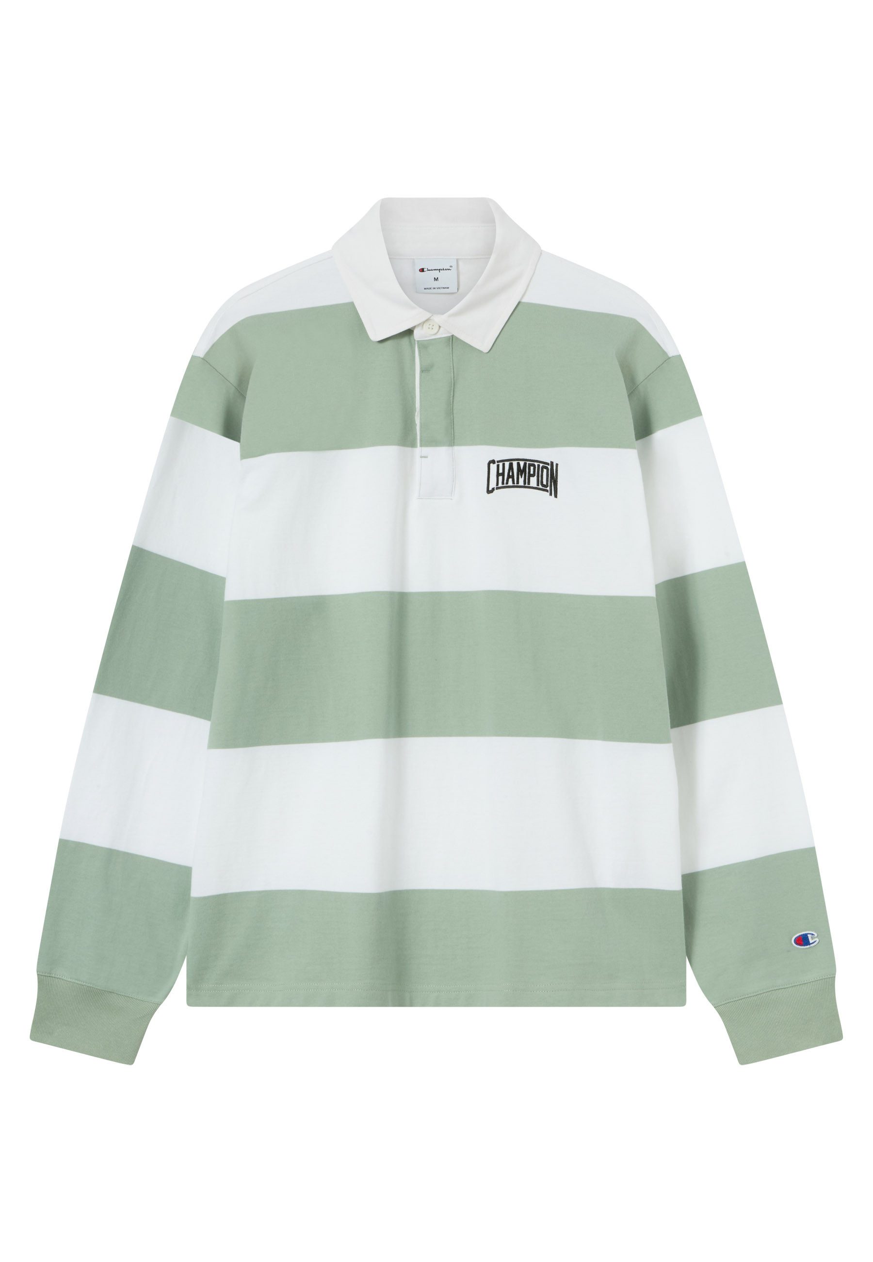 Champion Langarm-Poloshirt COLLEGE Striped Heavy Jersey Polo (1-tlg) für sportliche Aktivitäten, mit Rundhalsausschnitt, für Erwachsene