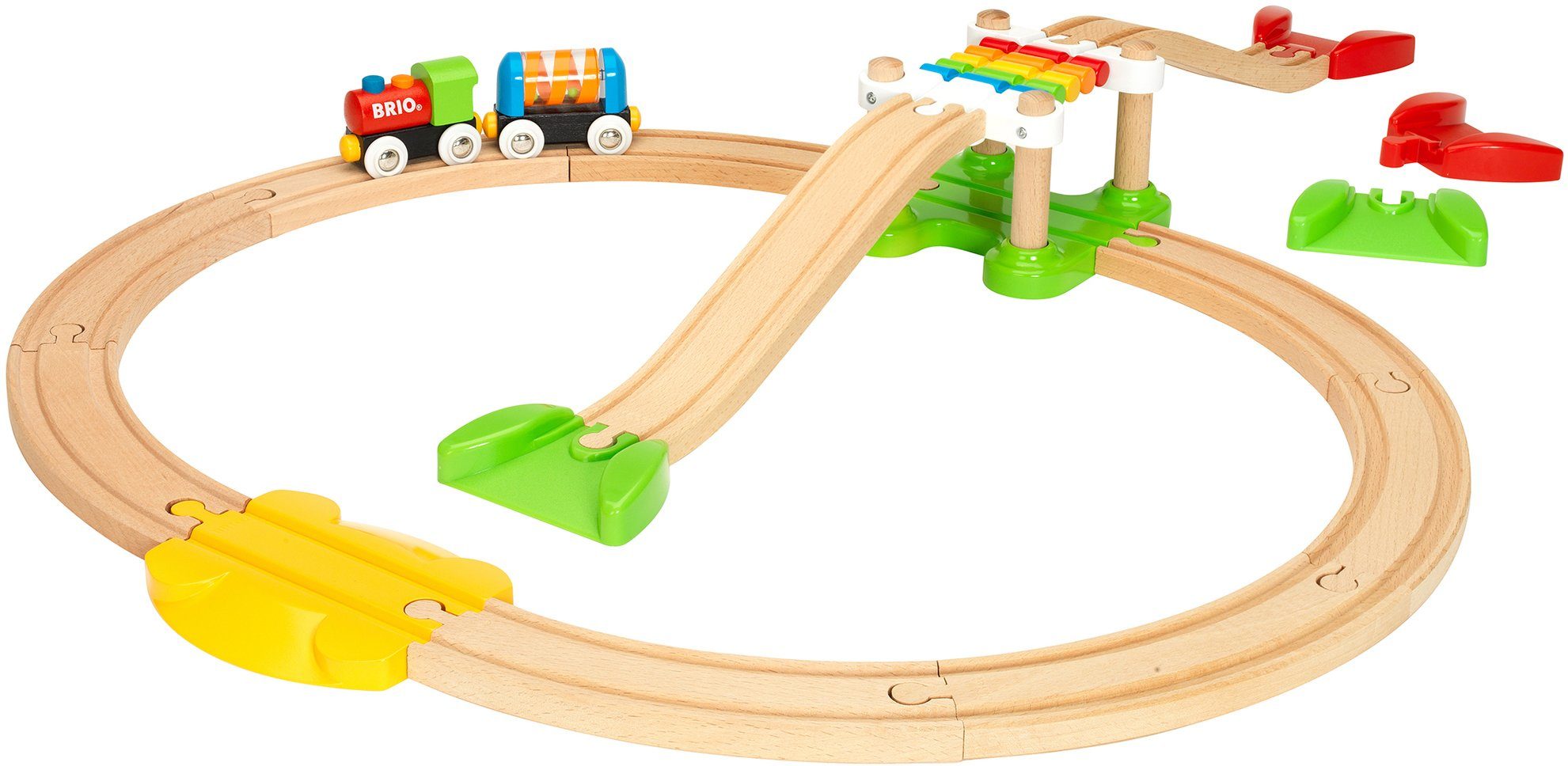 BRIO® Spielzeug-Eisenbahn BRIO® WORLD, Mein erstes Bahn Spiel Set, (Set), Made in Europe, FSC®- schützt Wald - weltweit