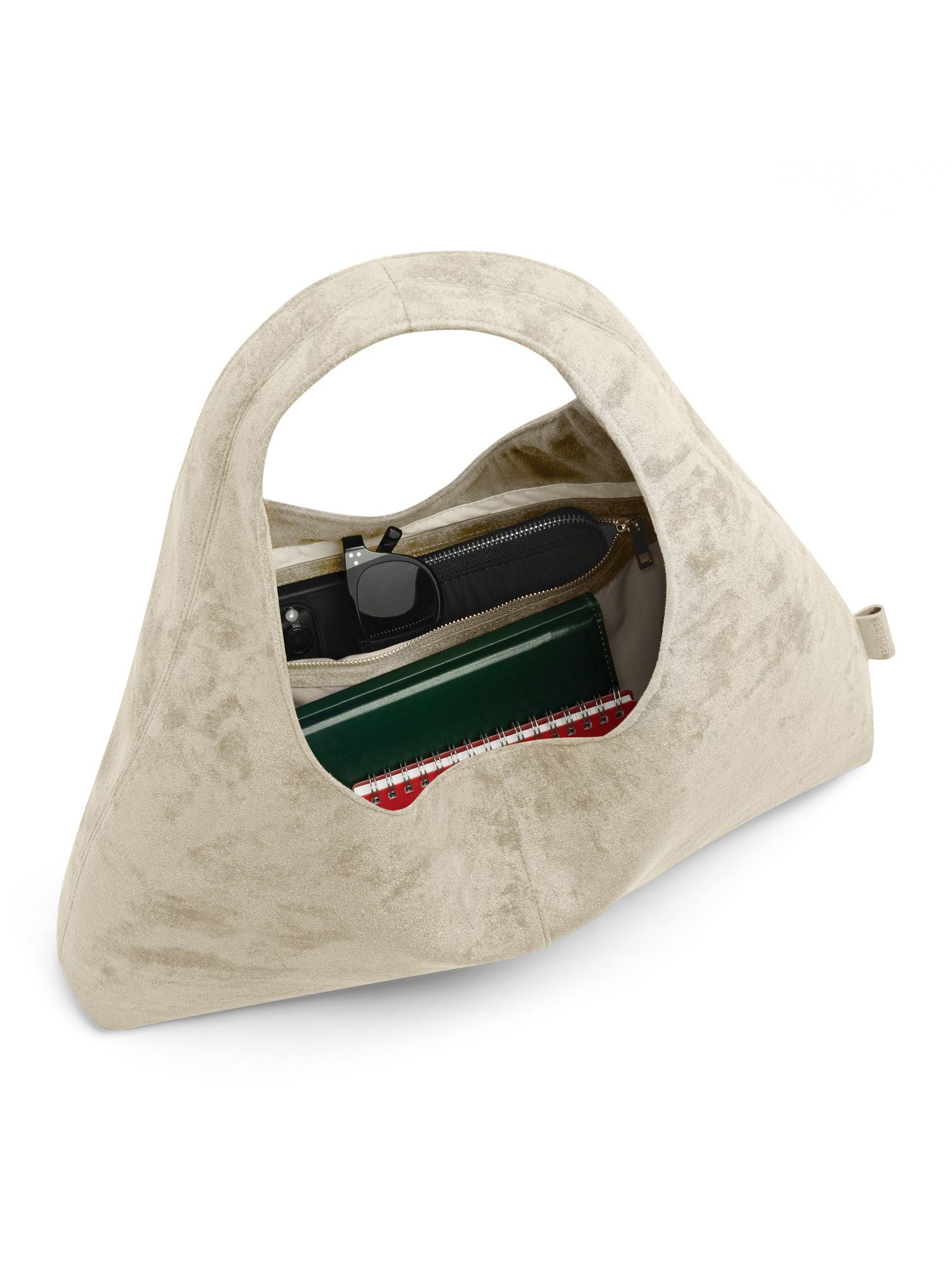 Expatrié Schultertasche Nora Hobo Bag (1-tlg), Slouchy Handtasche in Wildleder-Optik