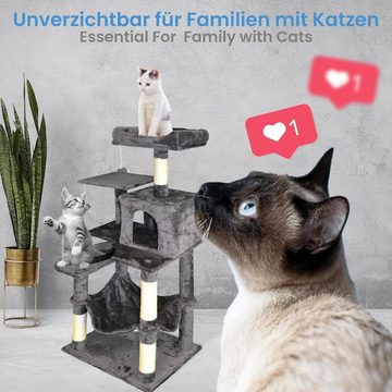 Defactoshop Kratzbaum Kratzbaum dicken Säule, 143 cm, stabil, Katzenmöbel, Katzenbaum