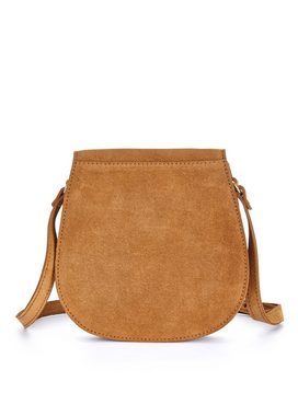 LASCANA Umhängetasche, aus Leder, Handtasche im Western-Look mit goldfarbenem Zierring