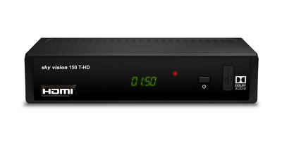 Sky Vision 150 T DVB-T2 HD Receiver (1080p Full HD, USB, HDMI, SCART, Coaxial)