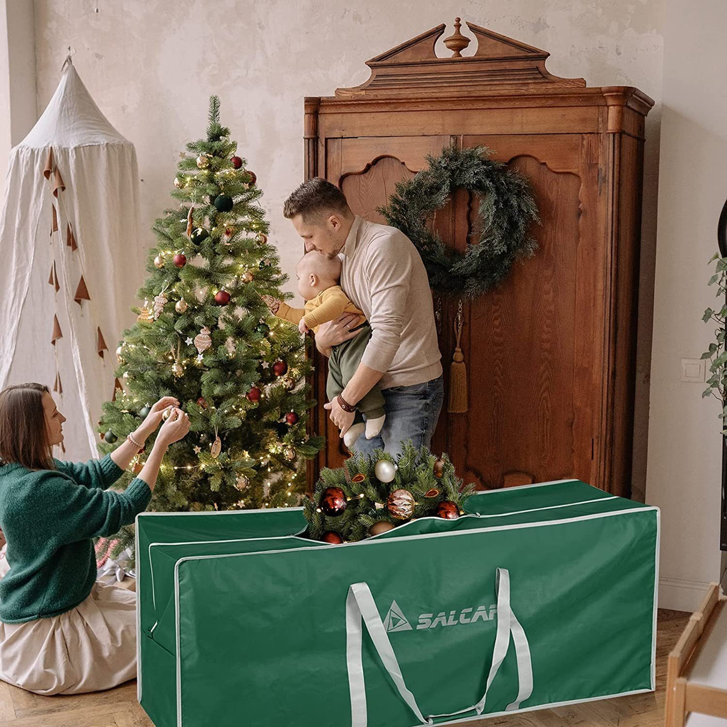 Weihnachtsbaum Aufbewahrung Tasche für Tannenbaum Schutz Hülle Transport  Sack