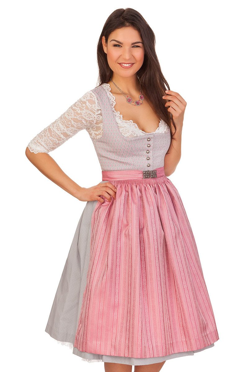 Dirndl Midi Dirndl 2tlg. - PILLERSEE - silber