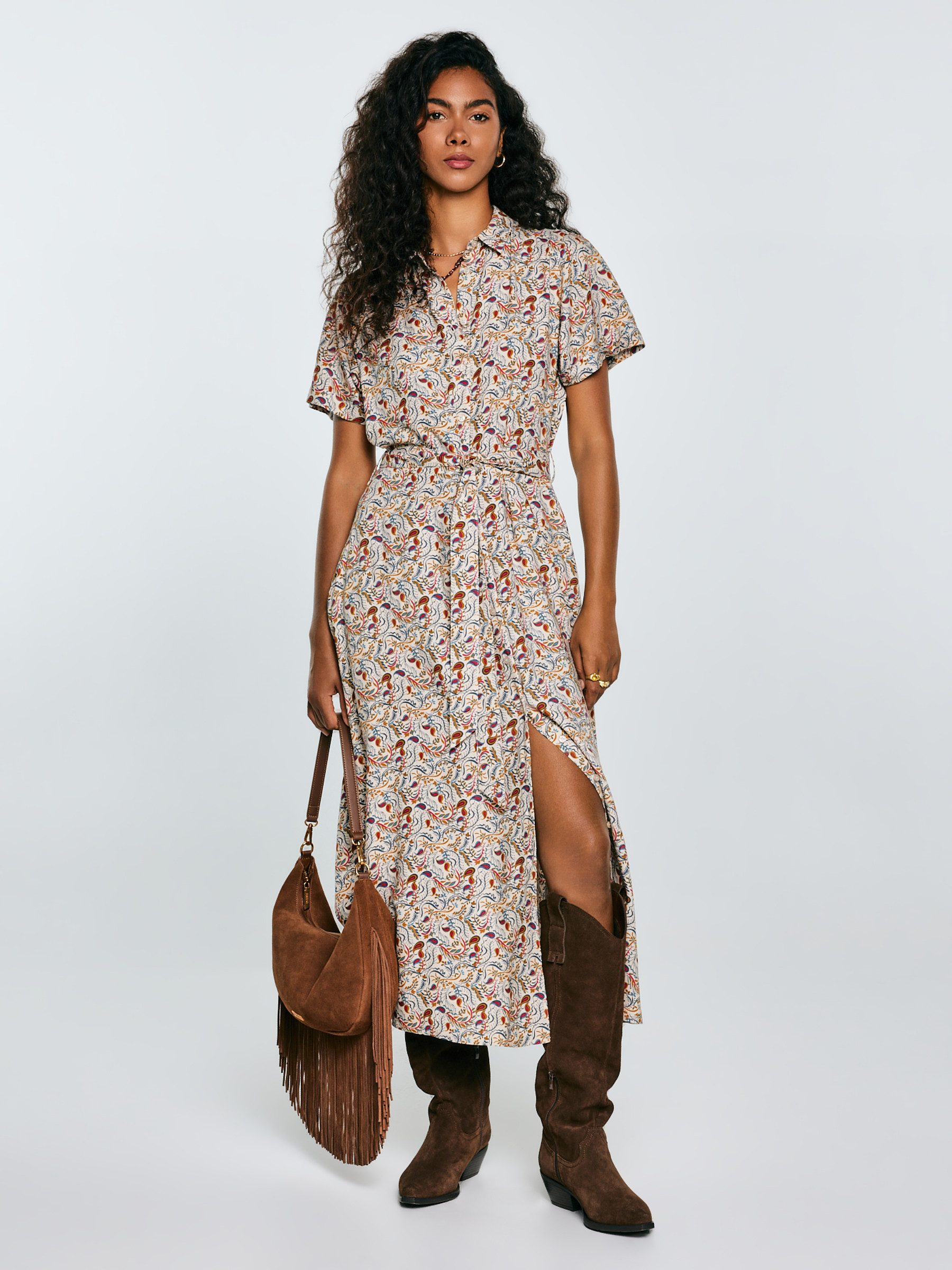 BIG STAR Shirtkleid NAHAI Maxi günstig online kaufen